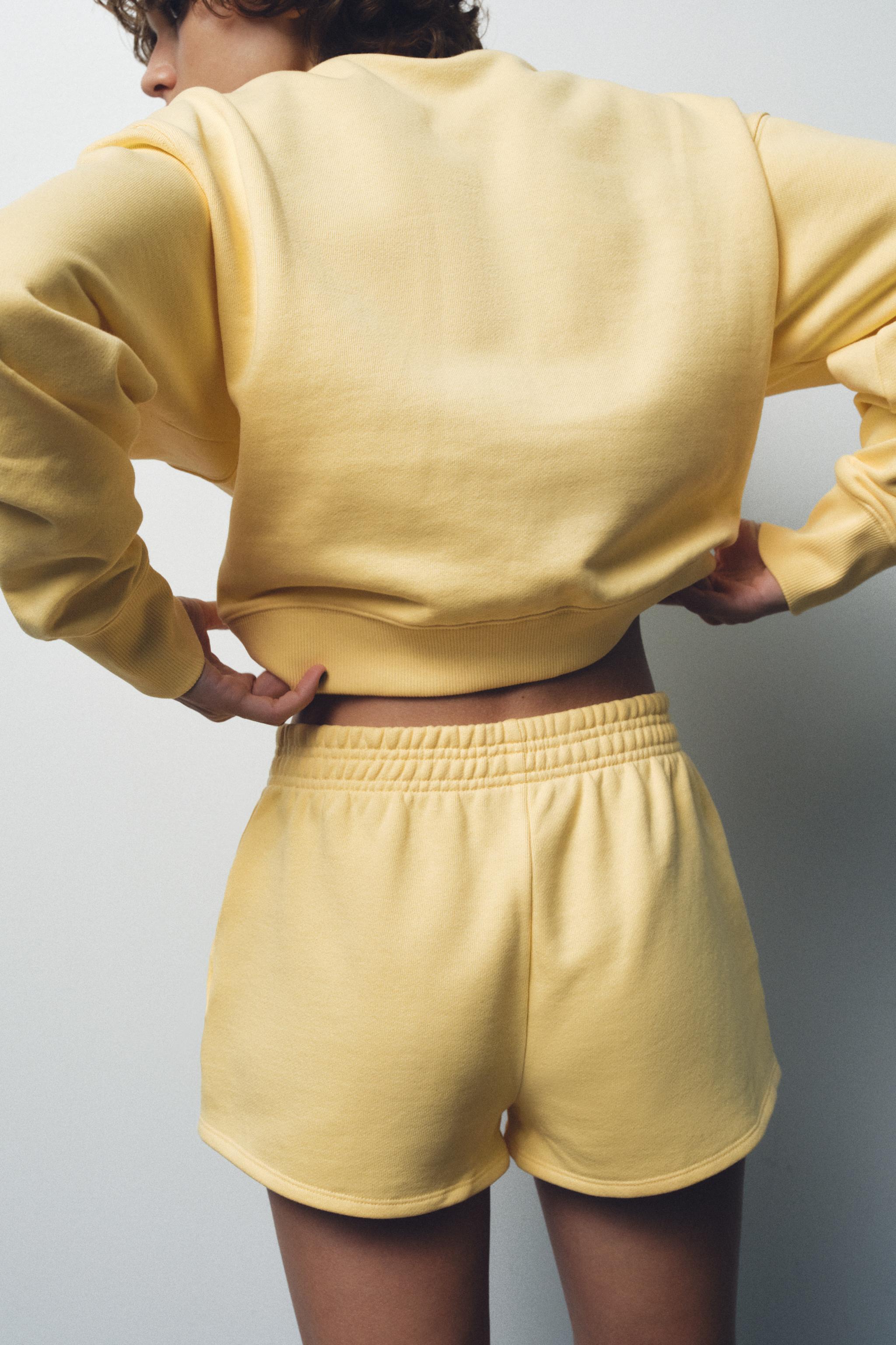 EMBROIDERED TEXT PLUSH SWEATSHIRT