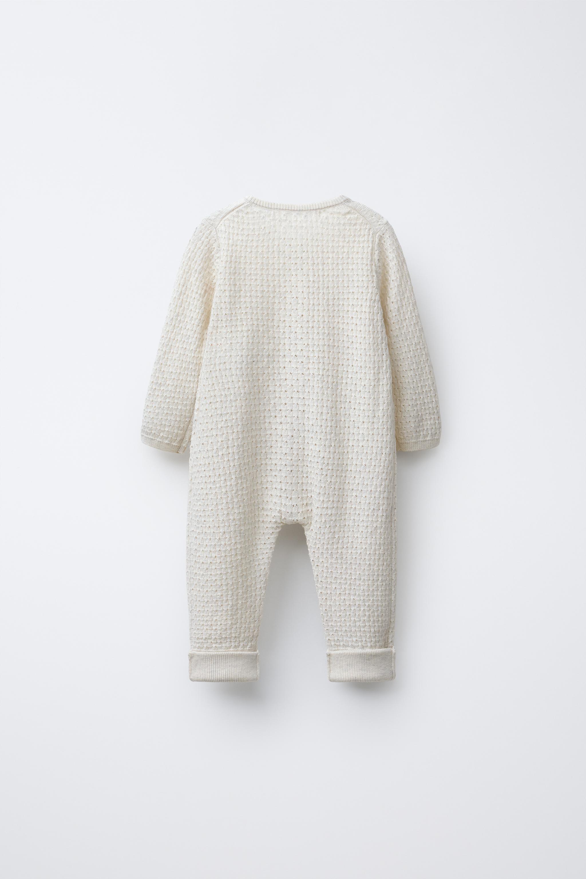 CONVERTIBLE COTTON, SILK AND CASHMERE TEXTURED KNIT JUMPSUIT WITH FOOT