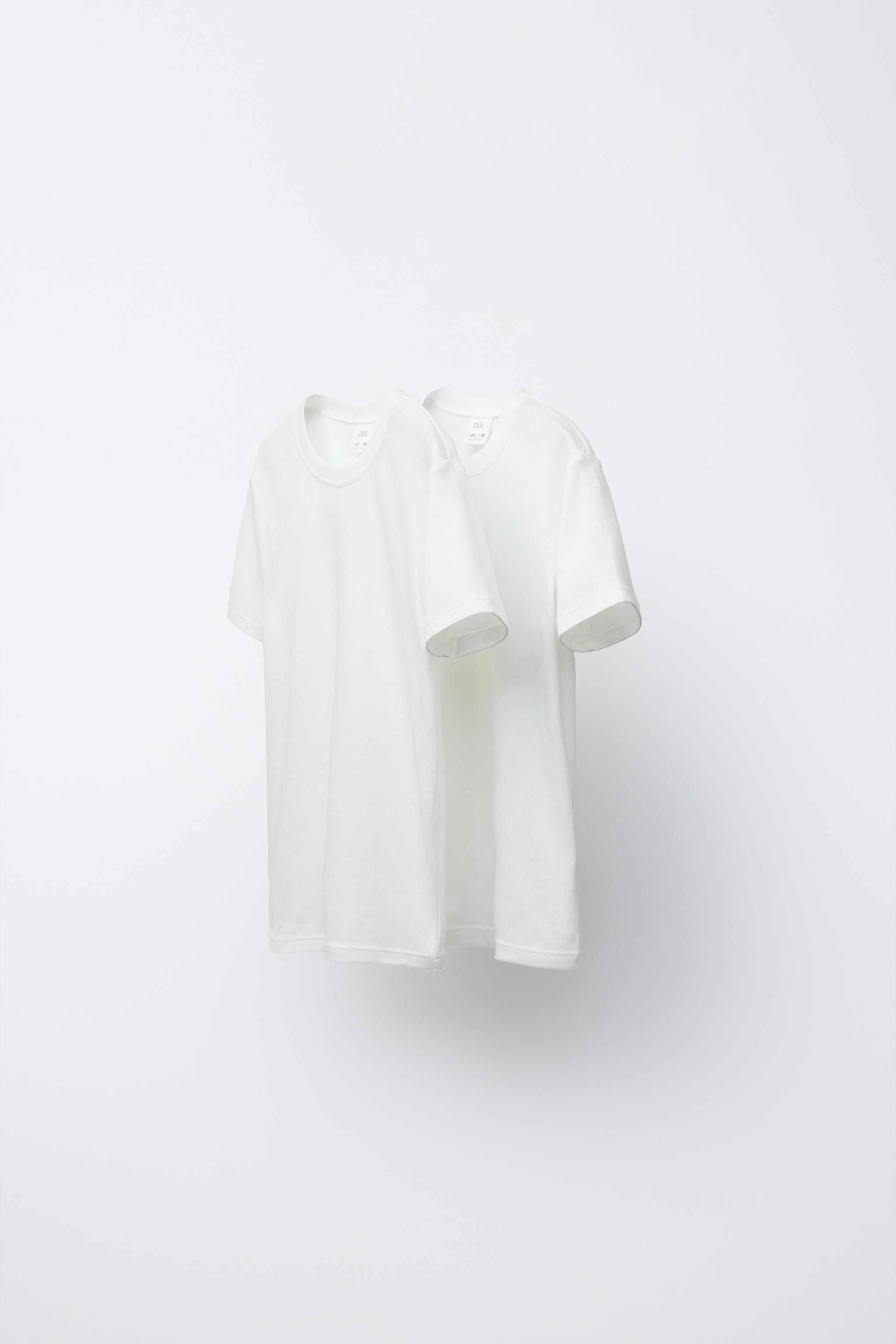 6-14 YEARS/ TWO-PACK OF PLAIN SHORT SLEEVE T-SHIRTS