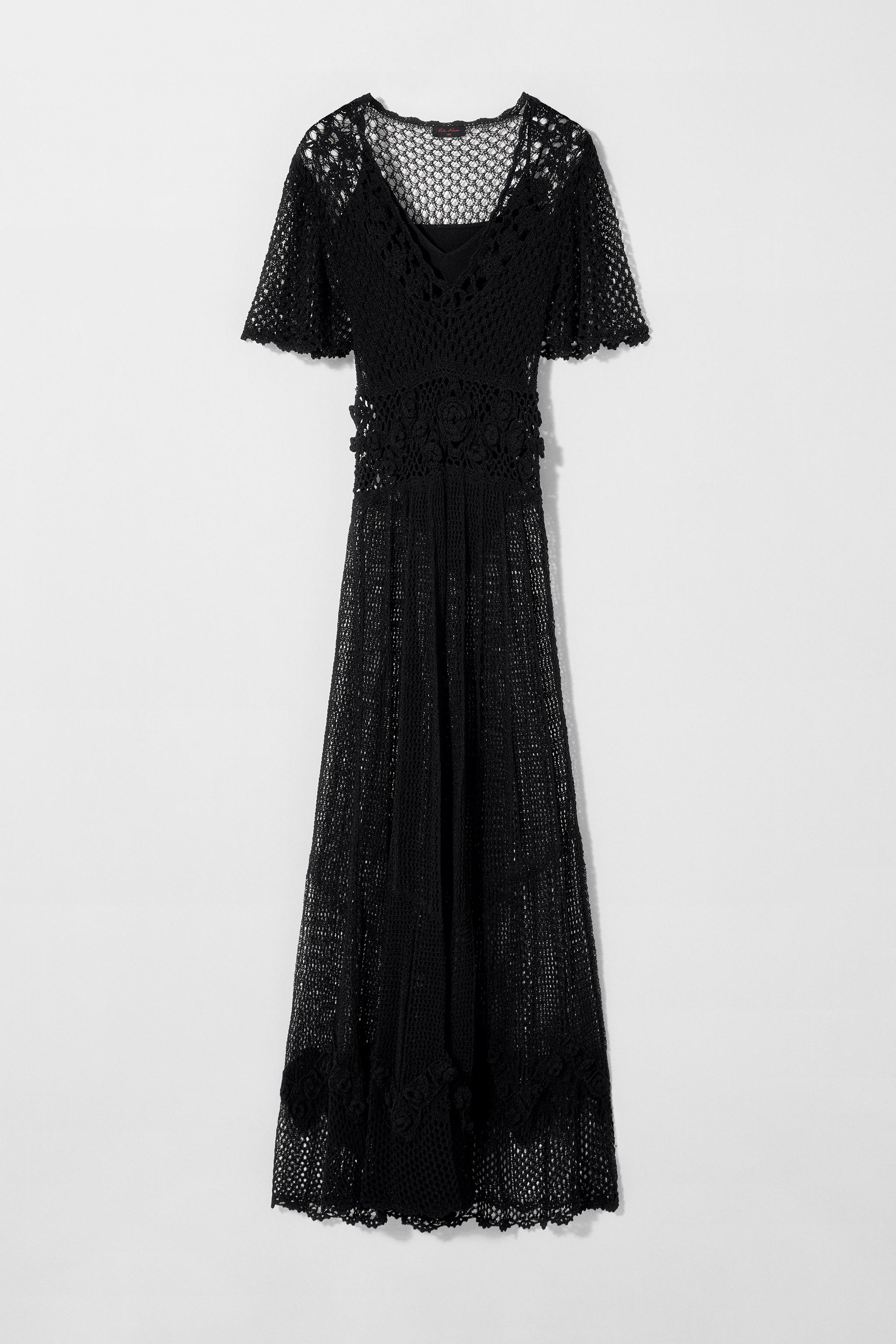 CROCHET KNIT DRESS KATE MOSS X ZARA