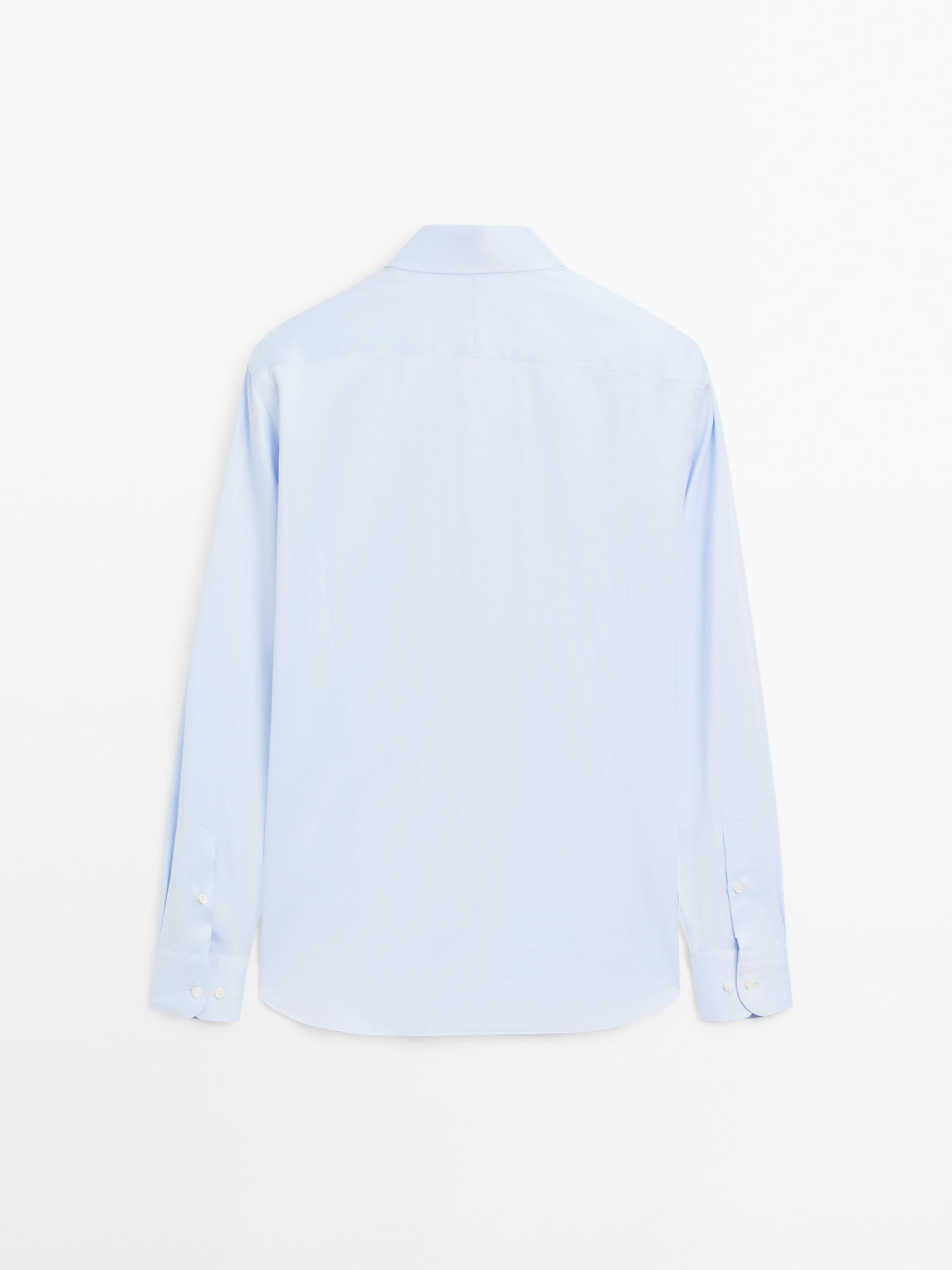 Slim fit 100% cotton shirt