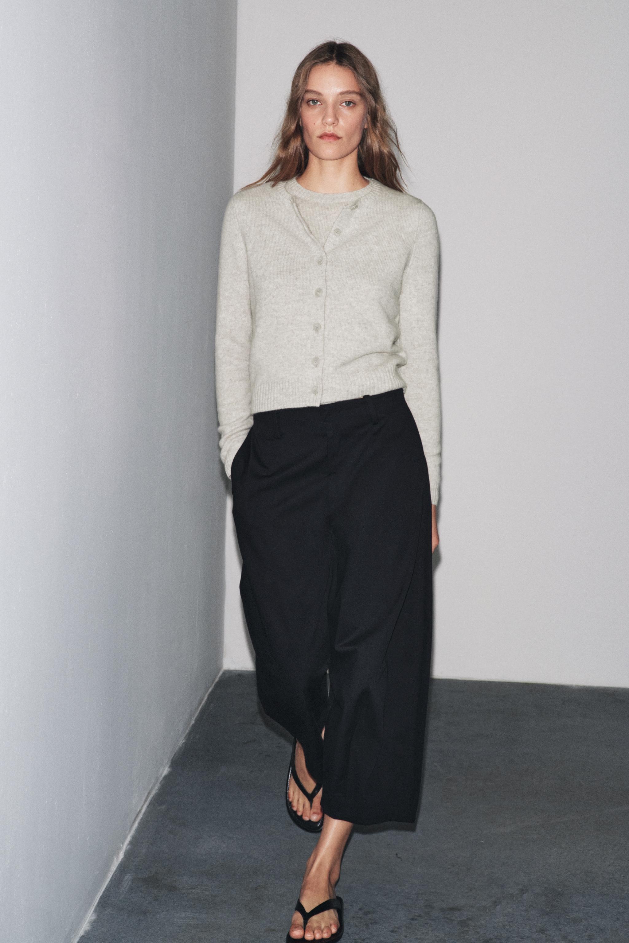 BASIC 100% WOOL KNIT JACKET