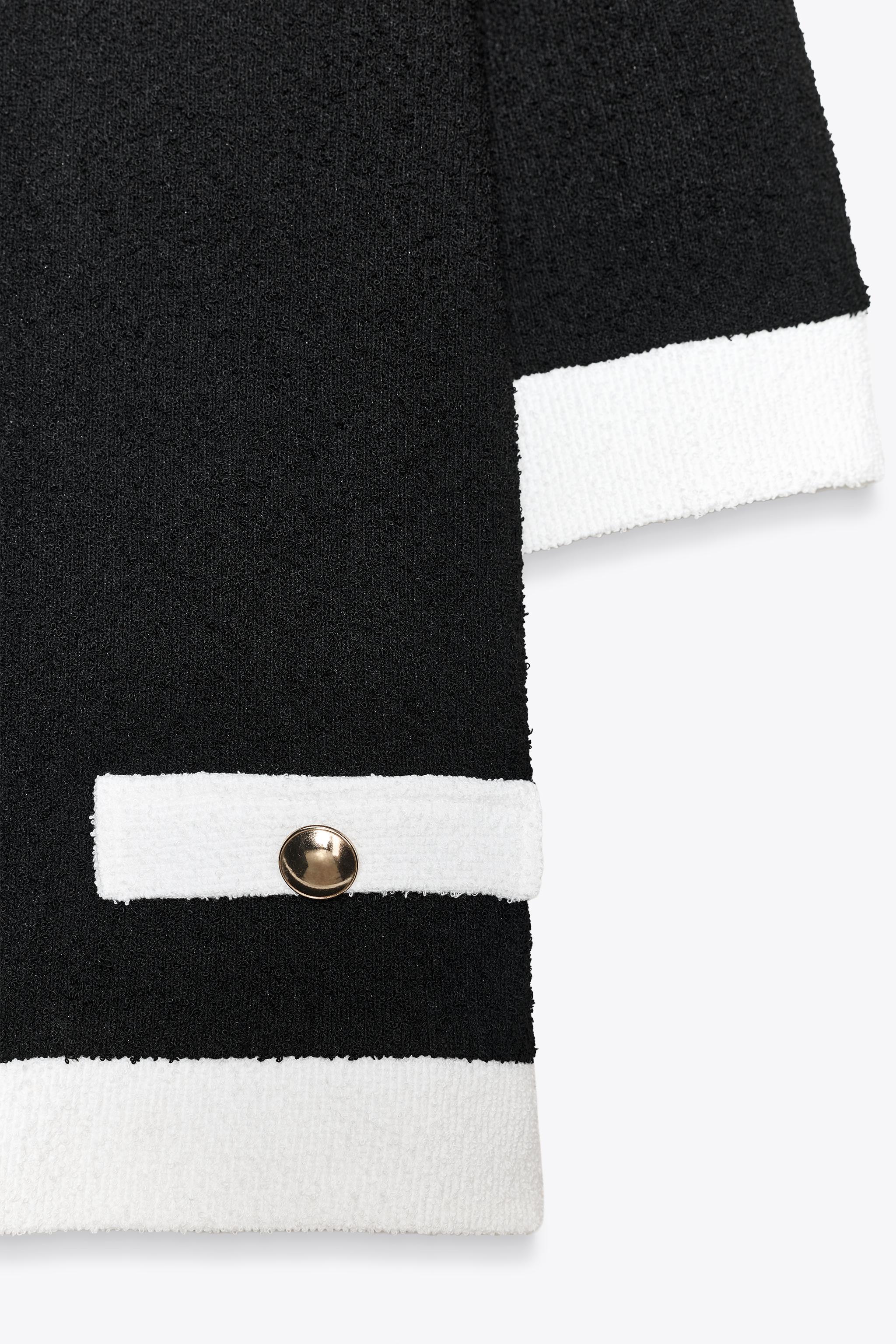 CONTRAST BOUCLÉ JACKET