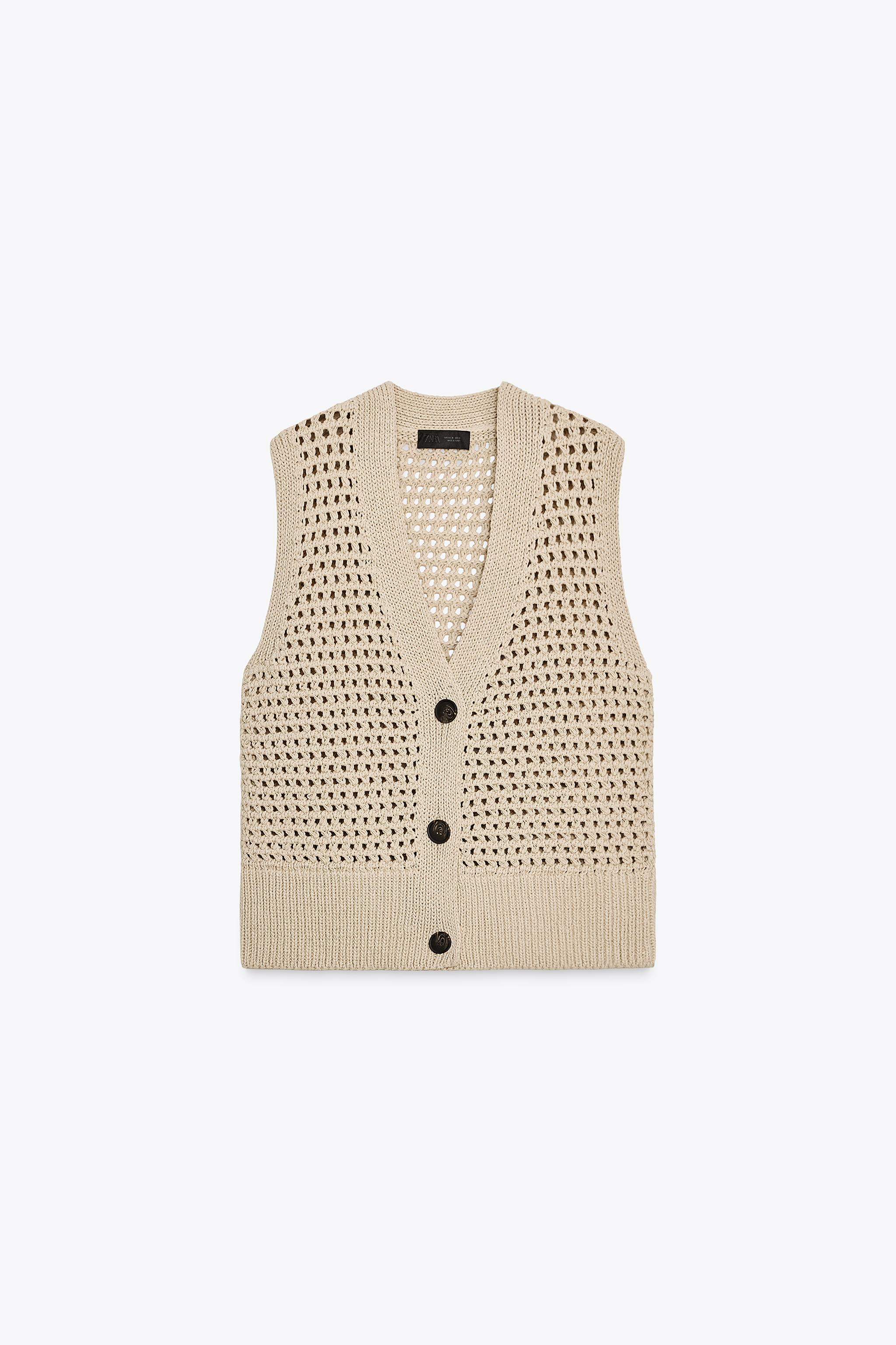 OPEN KNIT VEST