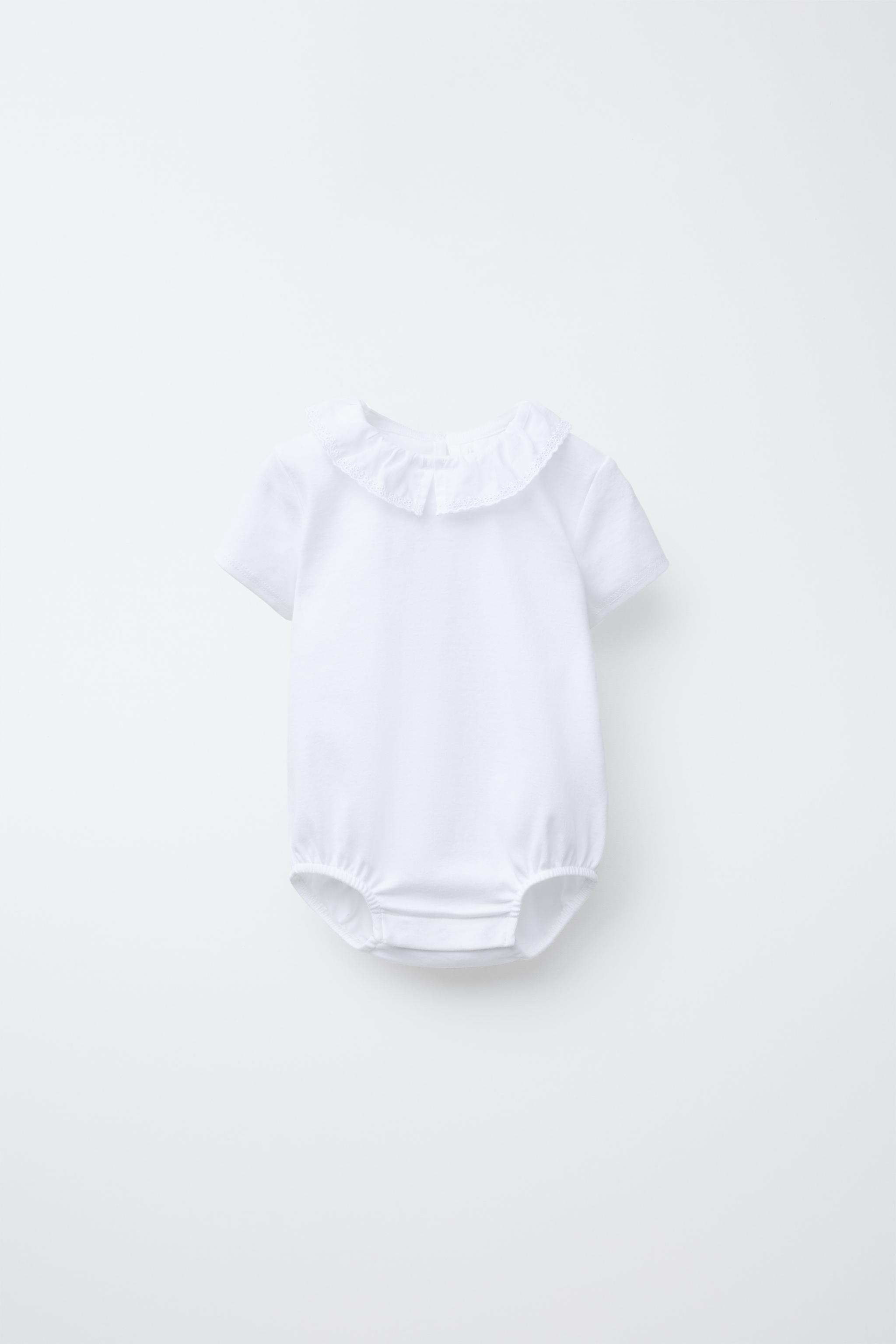 SWISS EMBROIDERY COLLAR BODYSUIT