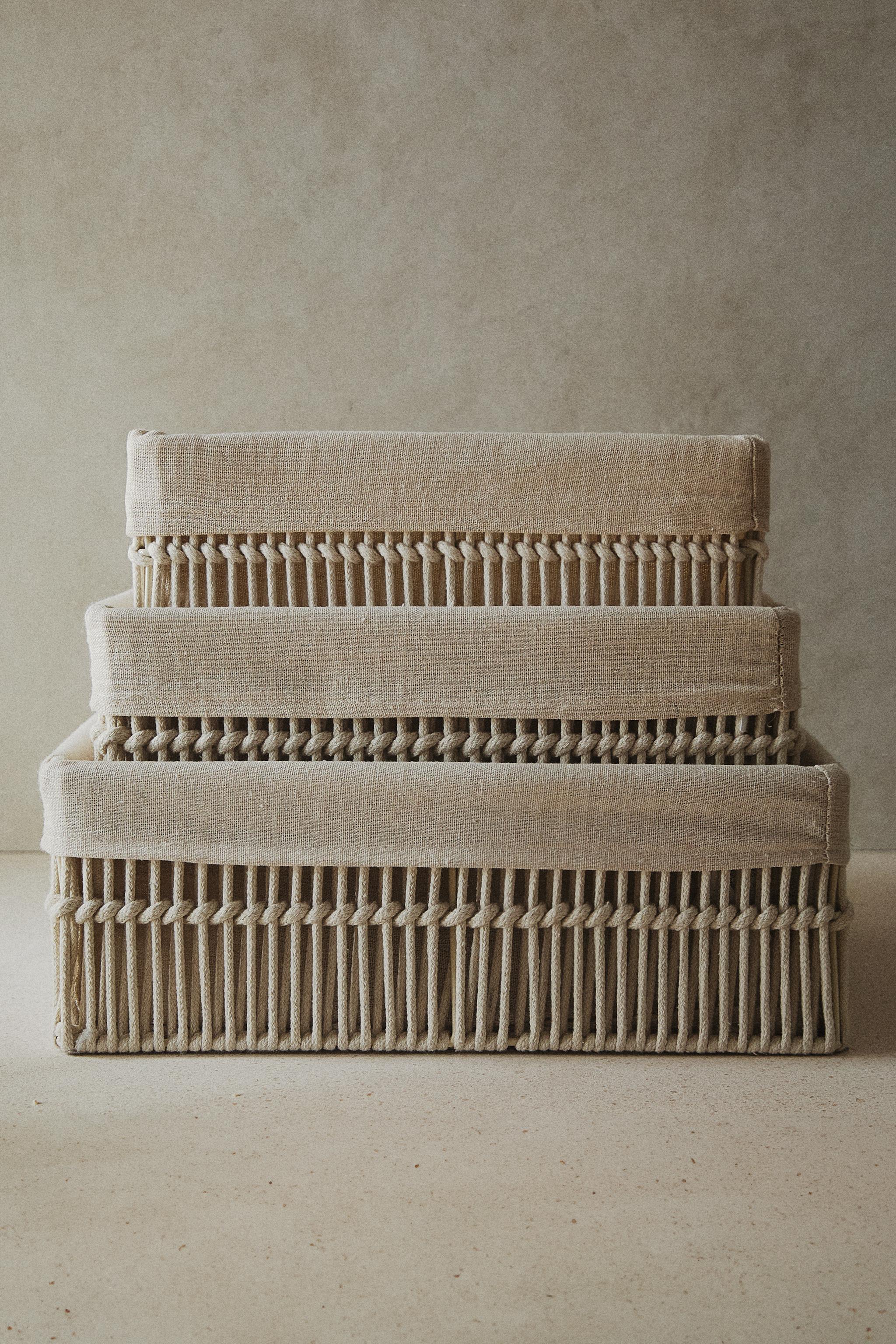 COTTON LINED BASKETS