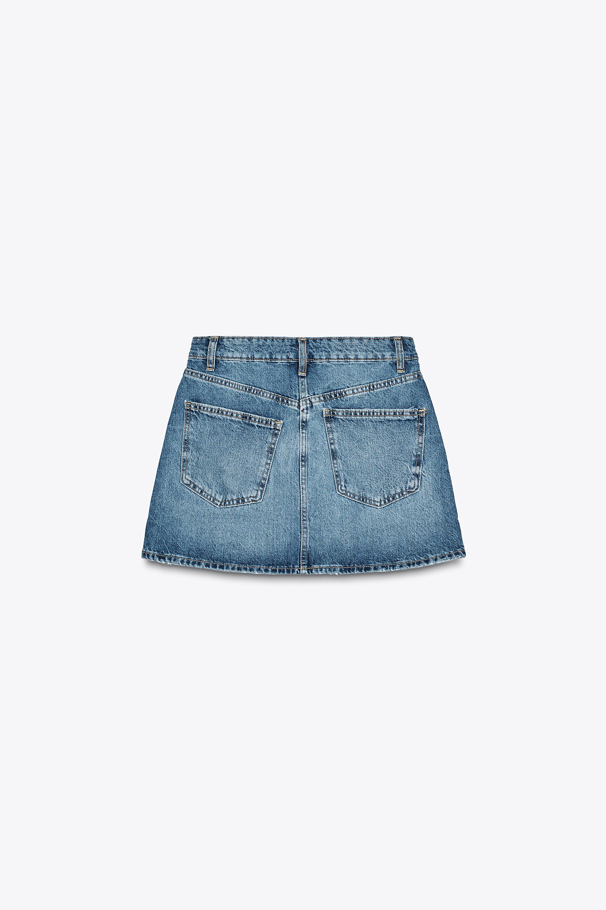 TRF DENIM MINI SKIRT