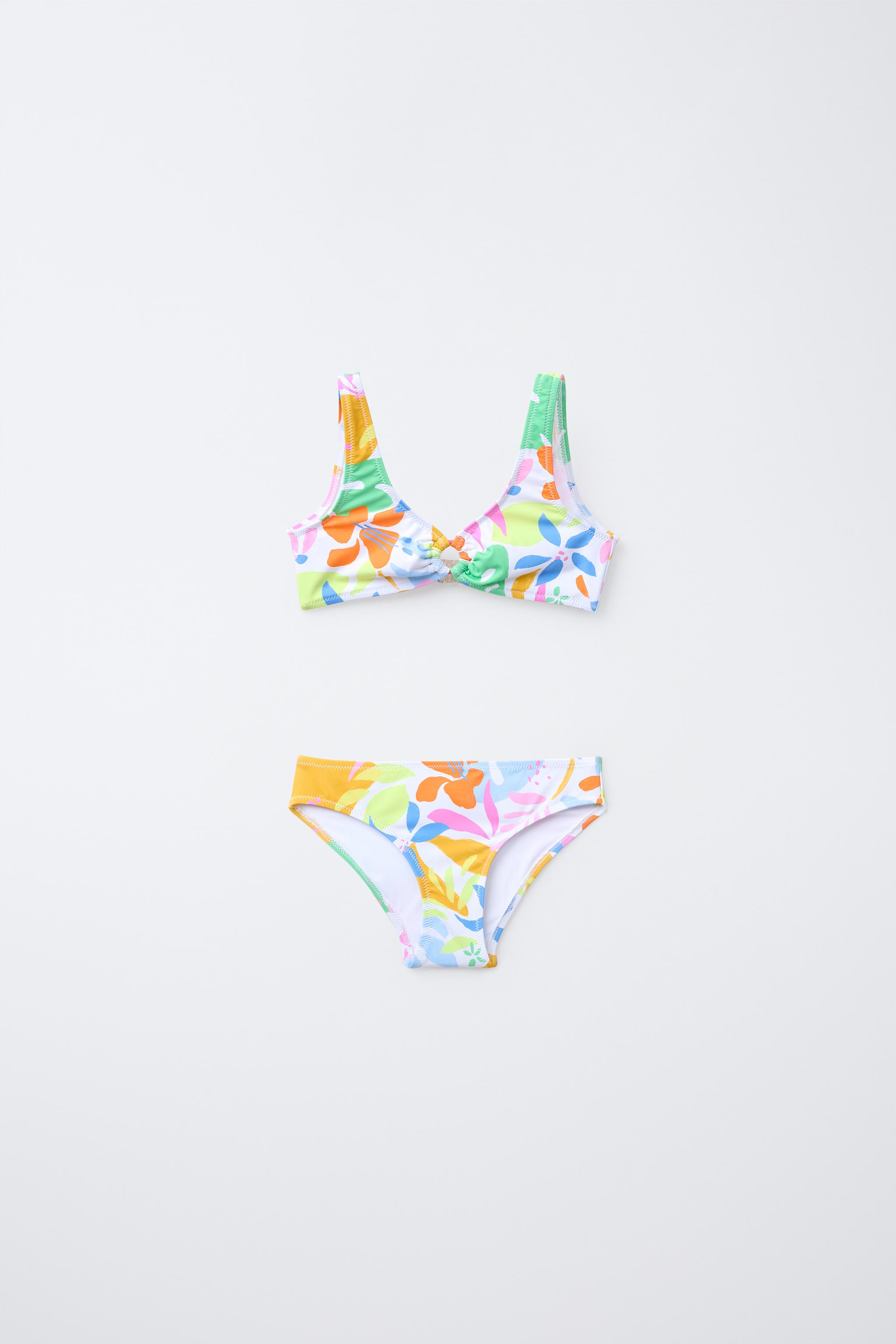 6-14 YEARS/ TROPICAL PRINT BIKINI