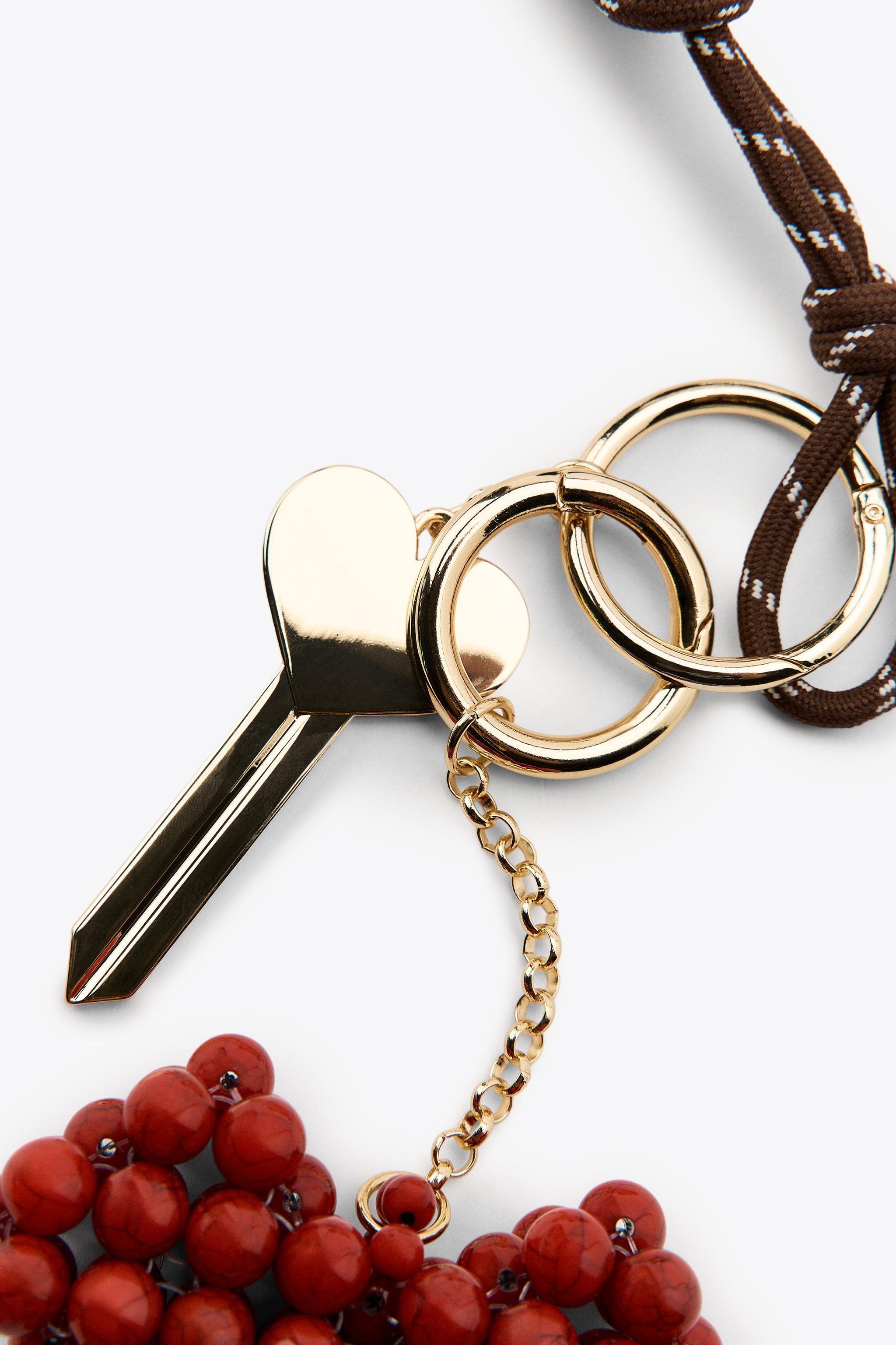 HEART MULTI-CHARM KEYCHAIN