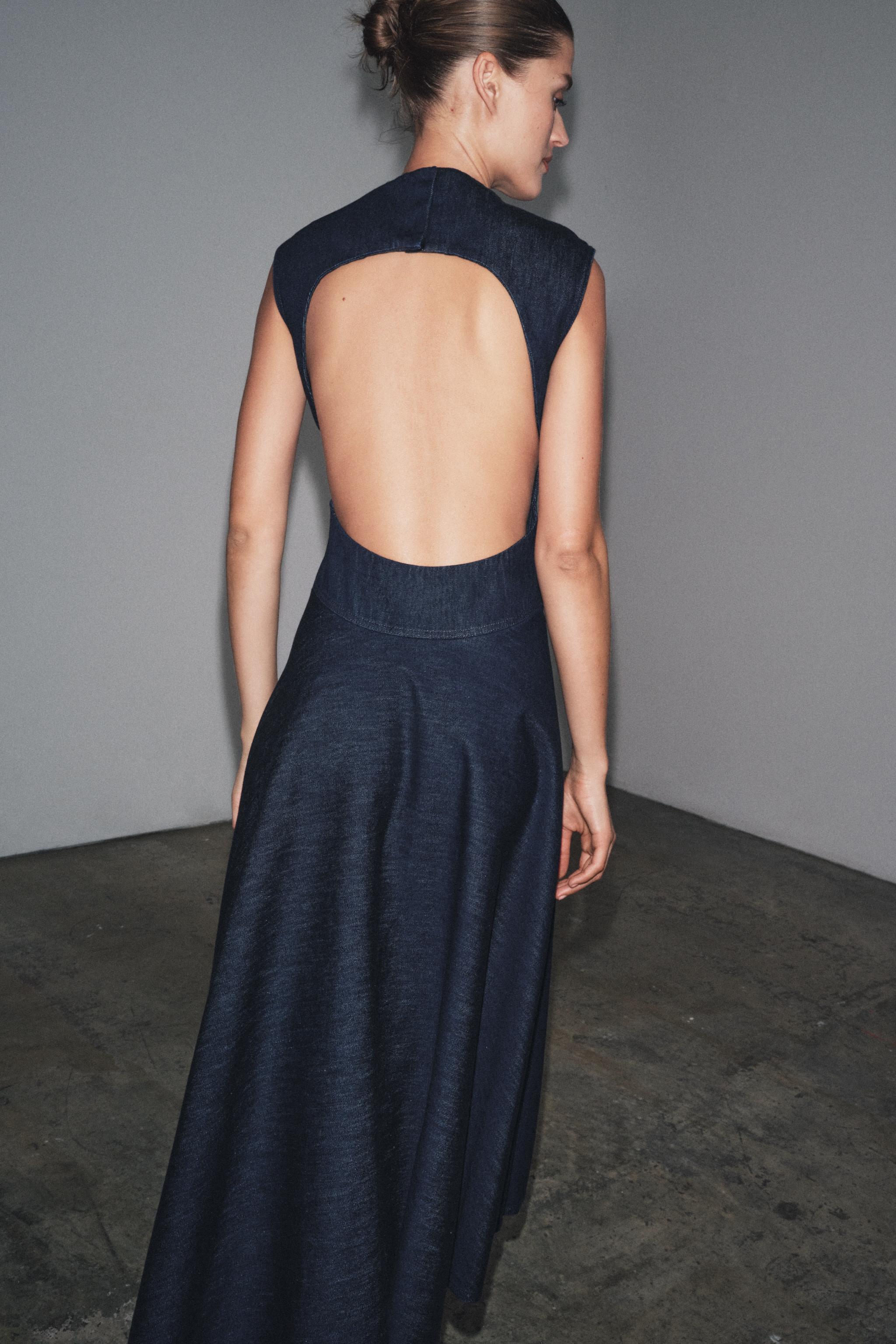 ZW COLLECTION DENIM MIDI DRESS