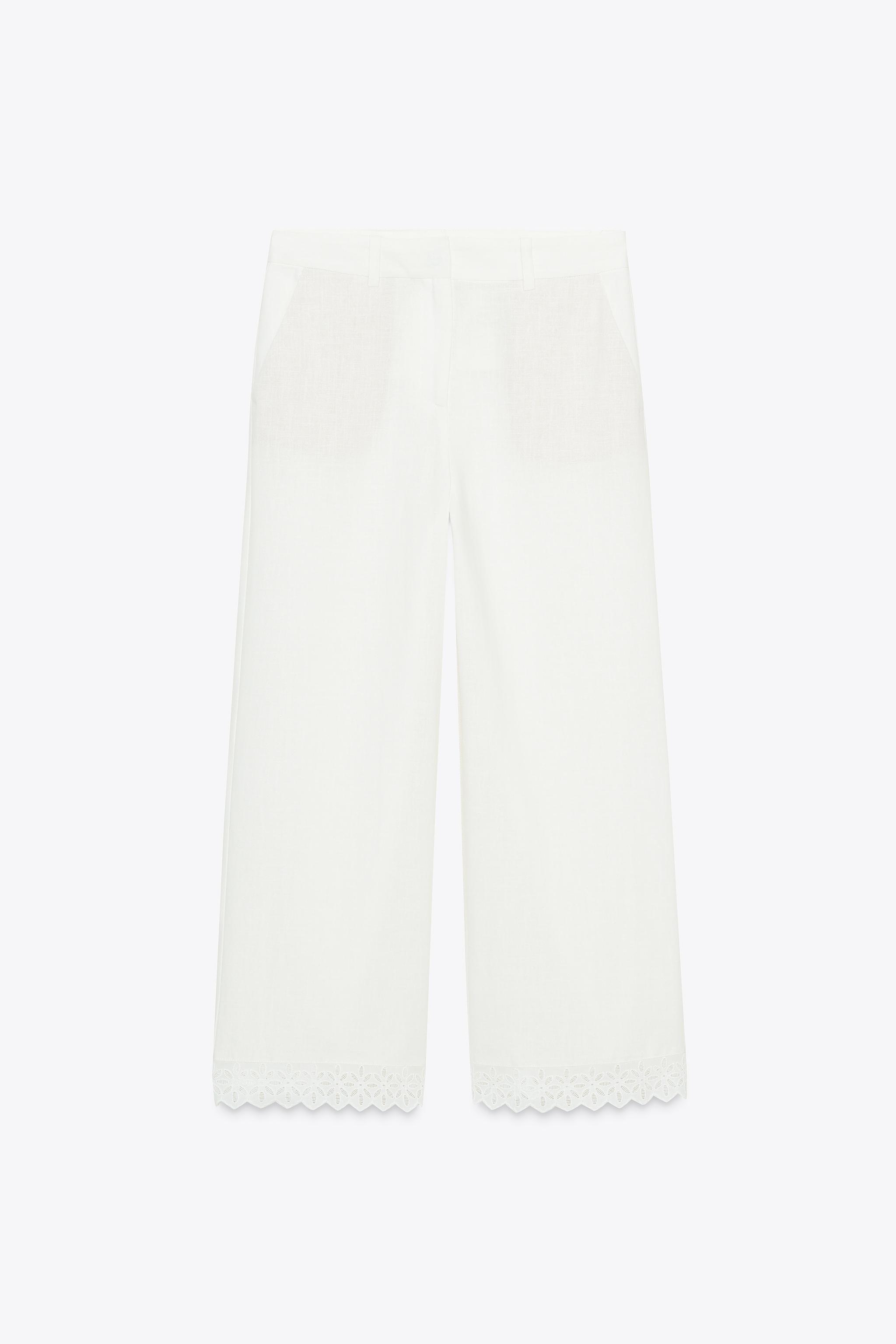 RAMIE PANTS WITH LACE TRIM