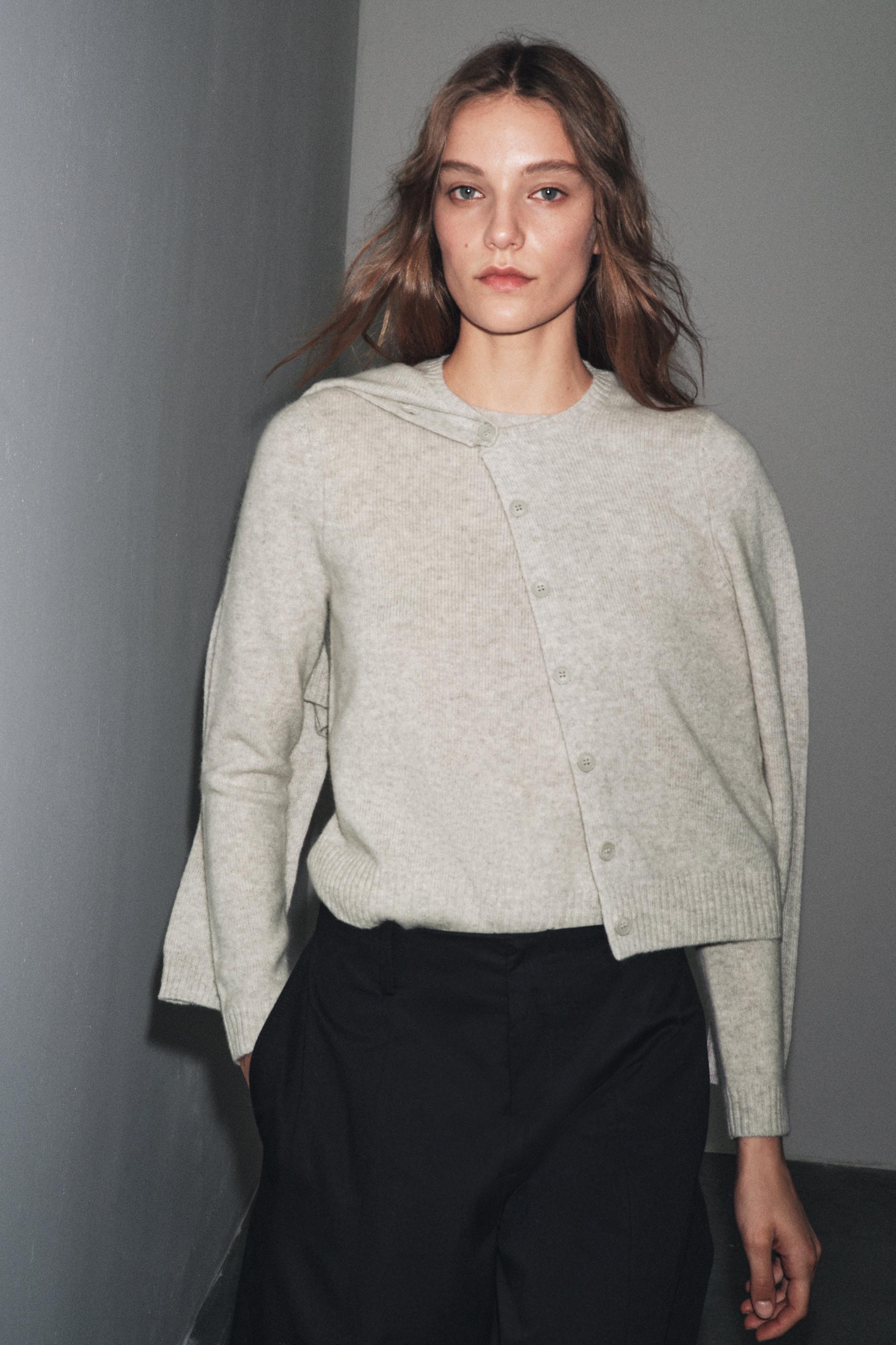 BASIC 100% WOOL KNIT JACKET