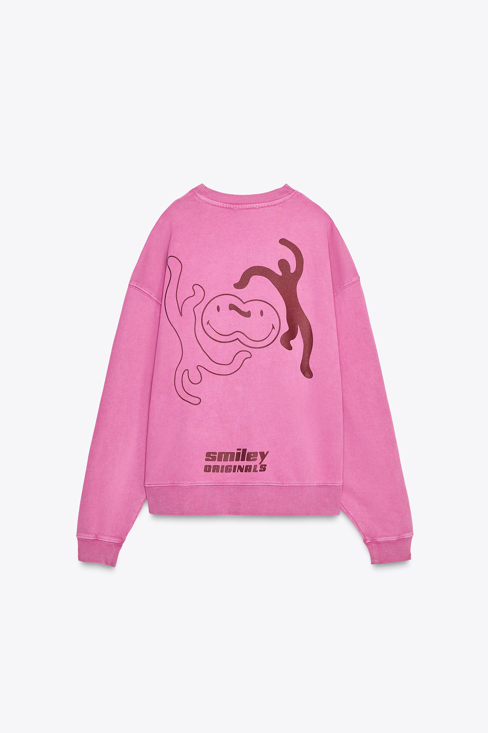 SMILEY® WASHED EFFECT SWEATSHIRT