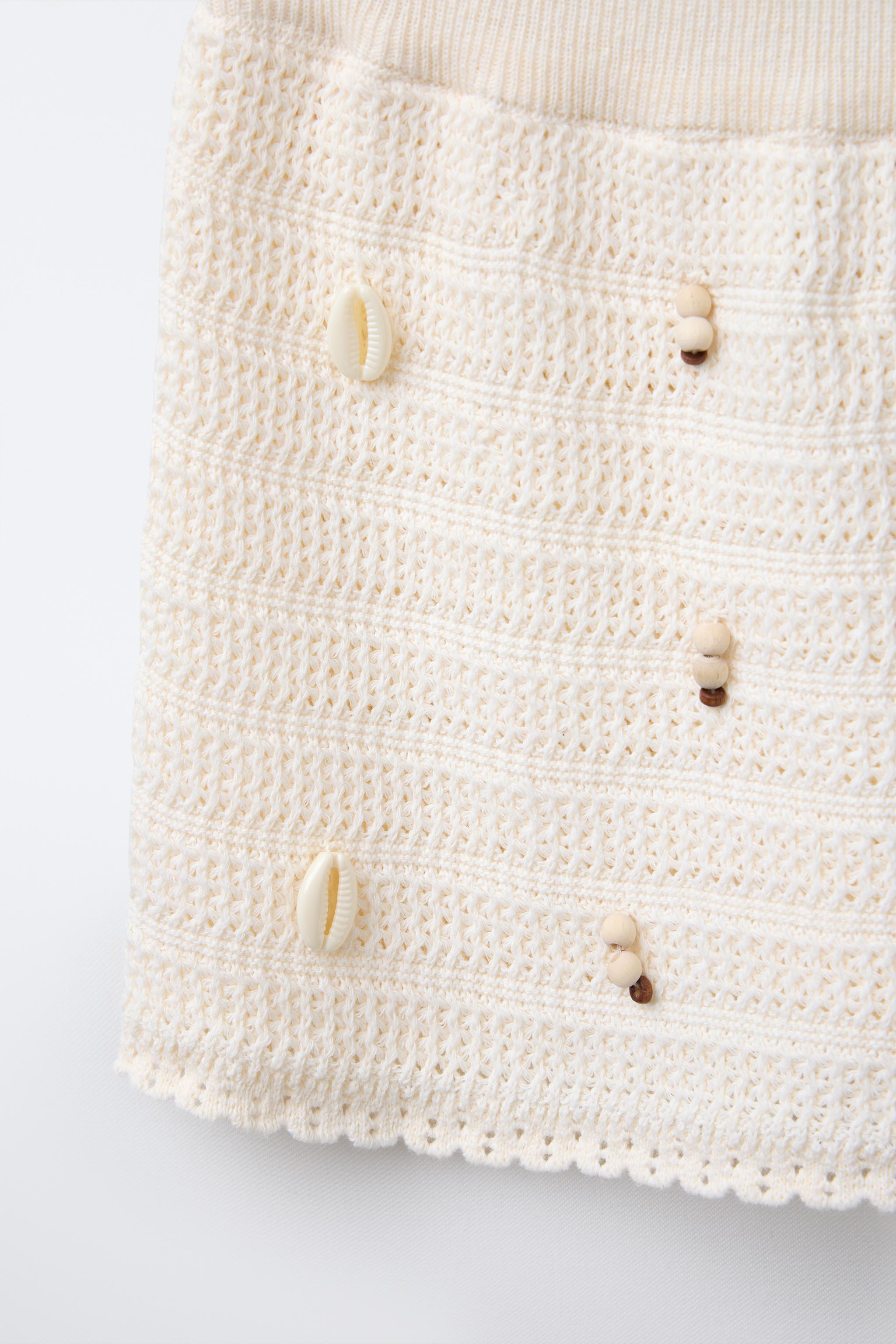 SHELL STITCH TOP AND SKIRT SET