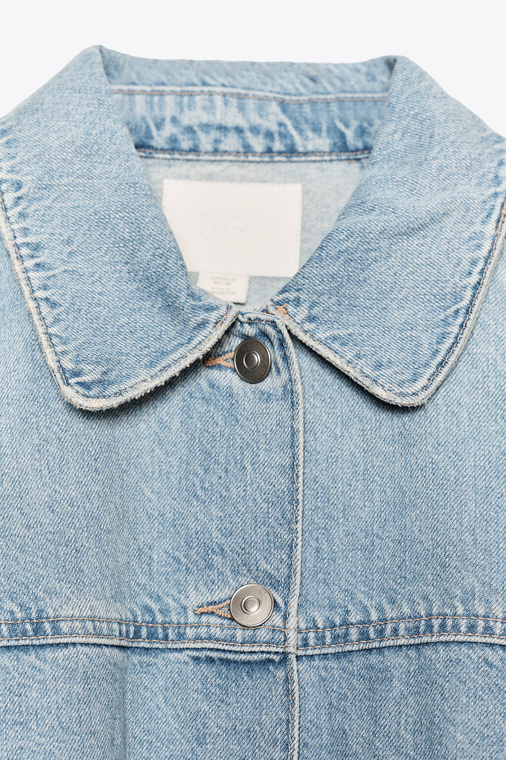 TRF DENIM CAPE JACKET