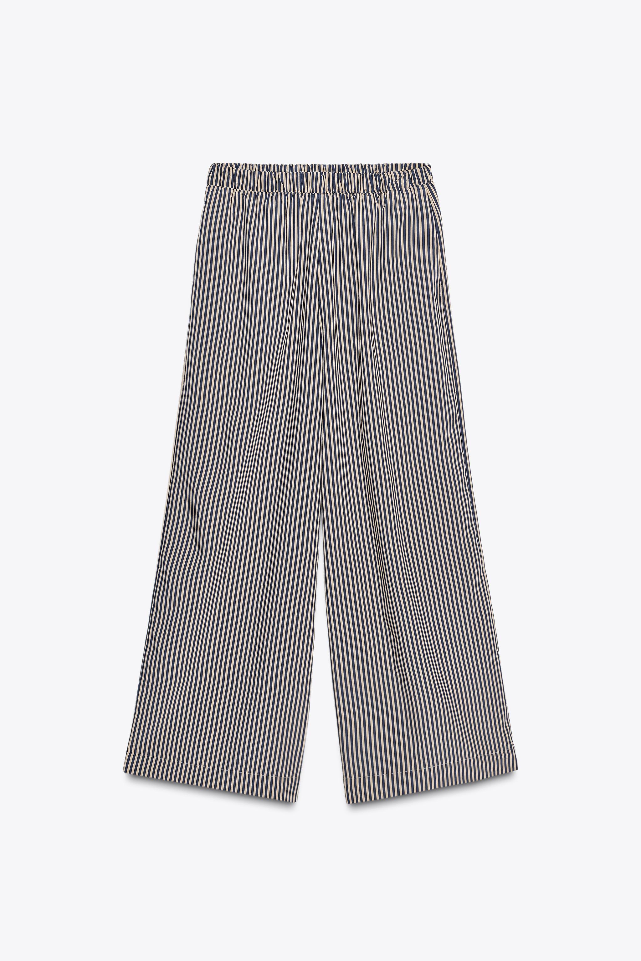 ZW COLLECTION STRIPED FLOWY PANTS