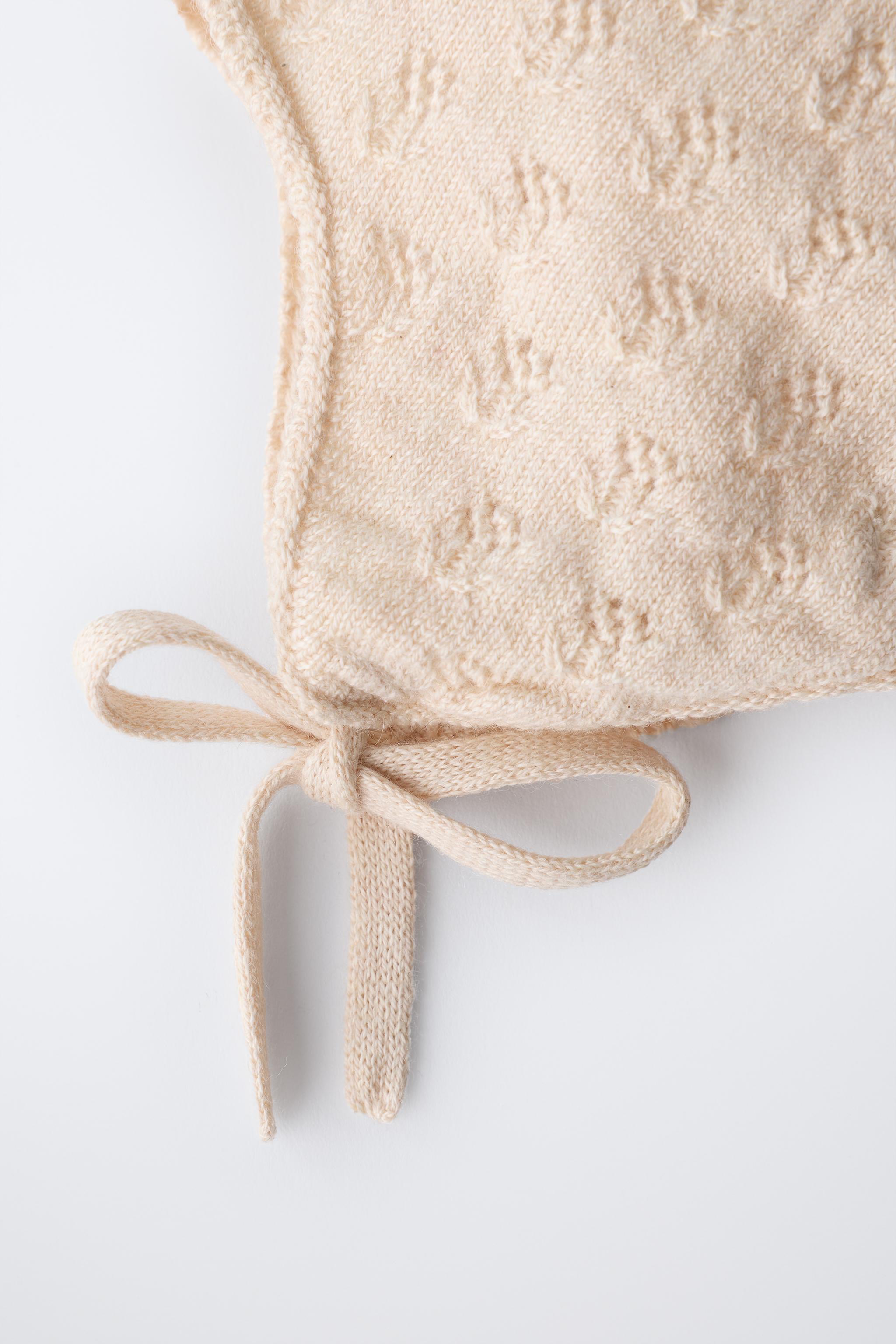 KNIT BONNET COTTON, SILK AND CASHMERE TEXTURE