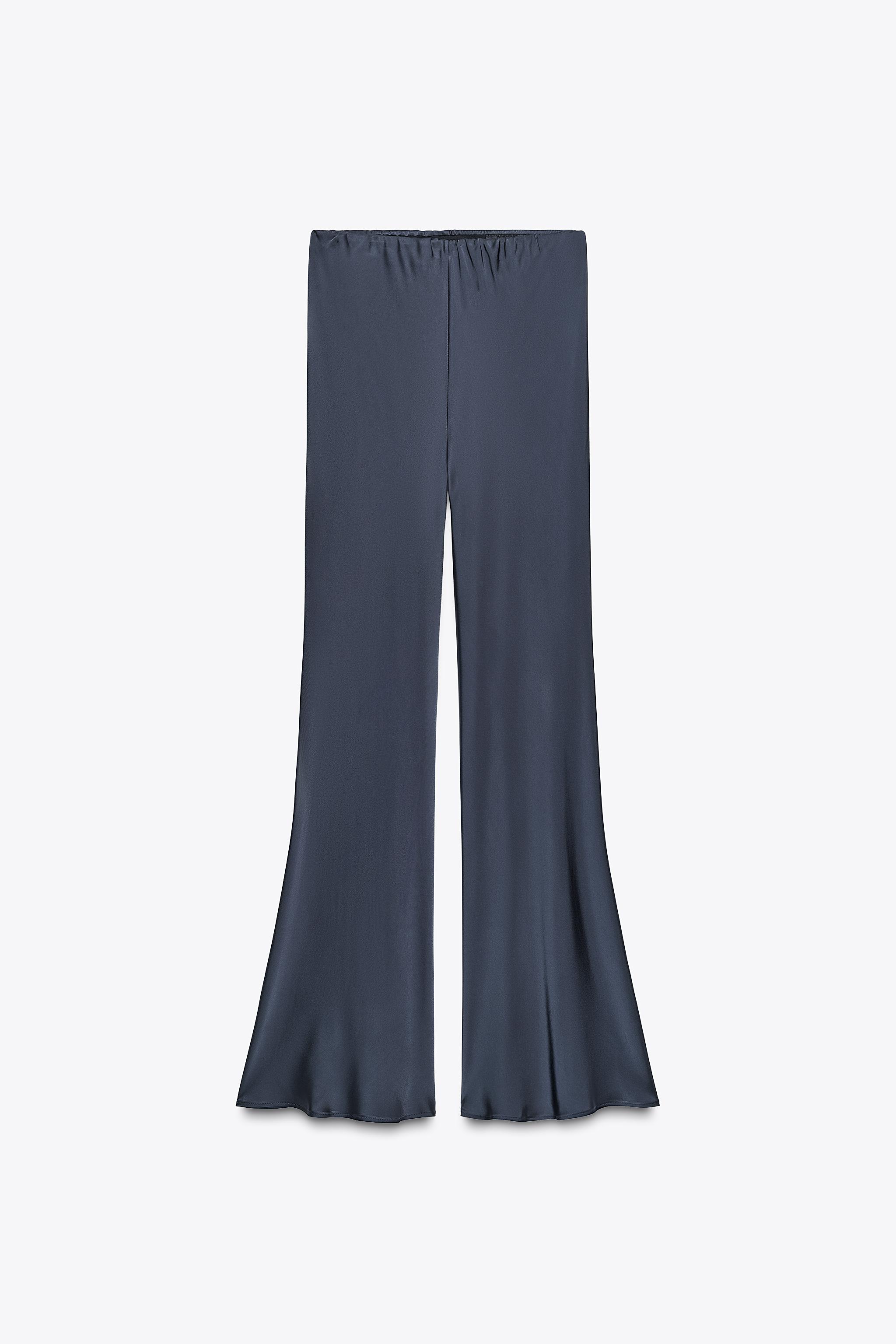 ZW COLLECTION SATIN FLARE PANTS