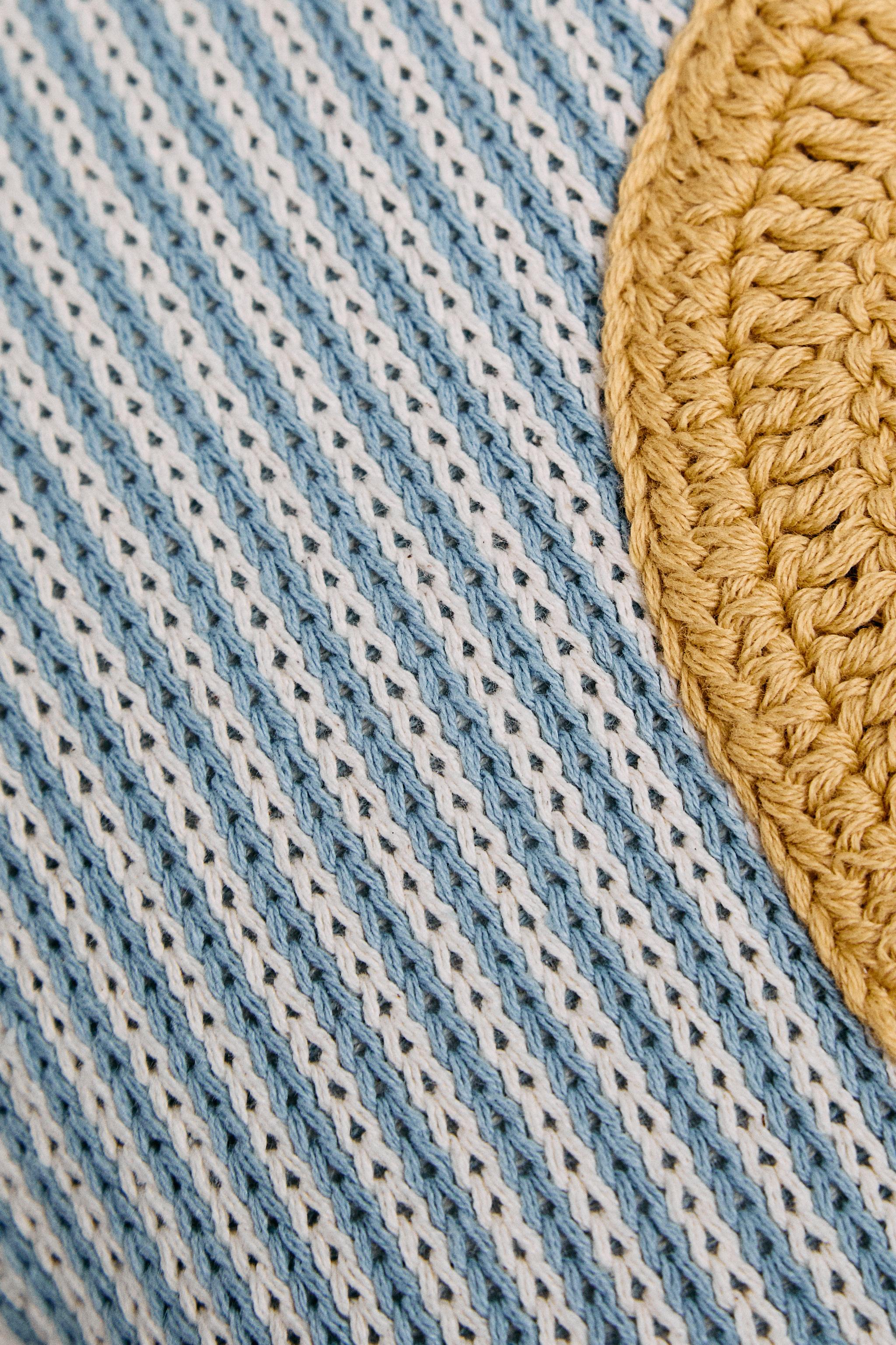 CHILDREN'S EMBROIDERED LETTER A THROW PILLOW