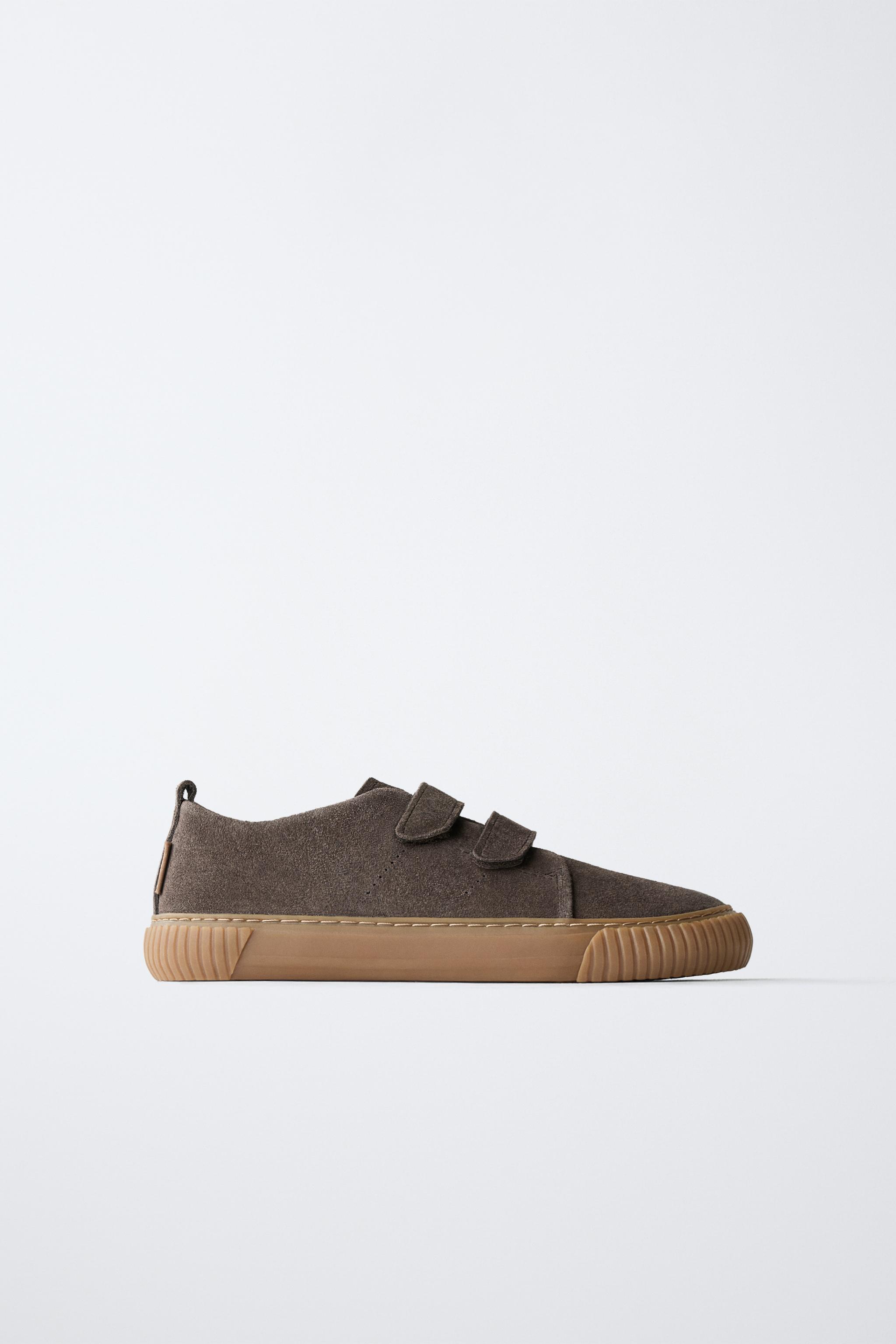 BAREFOOT SPLIT LEATHER SNEAKERS