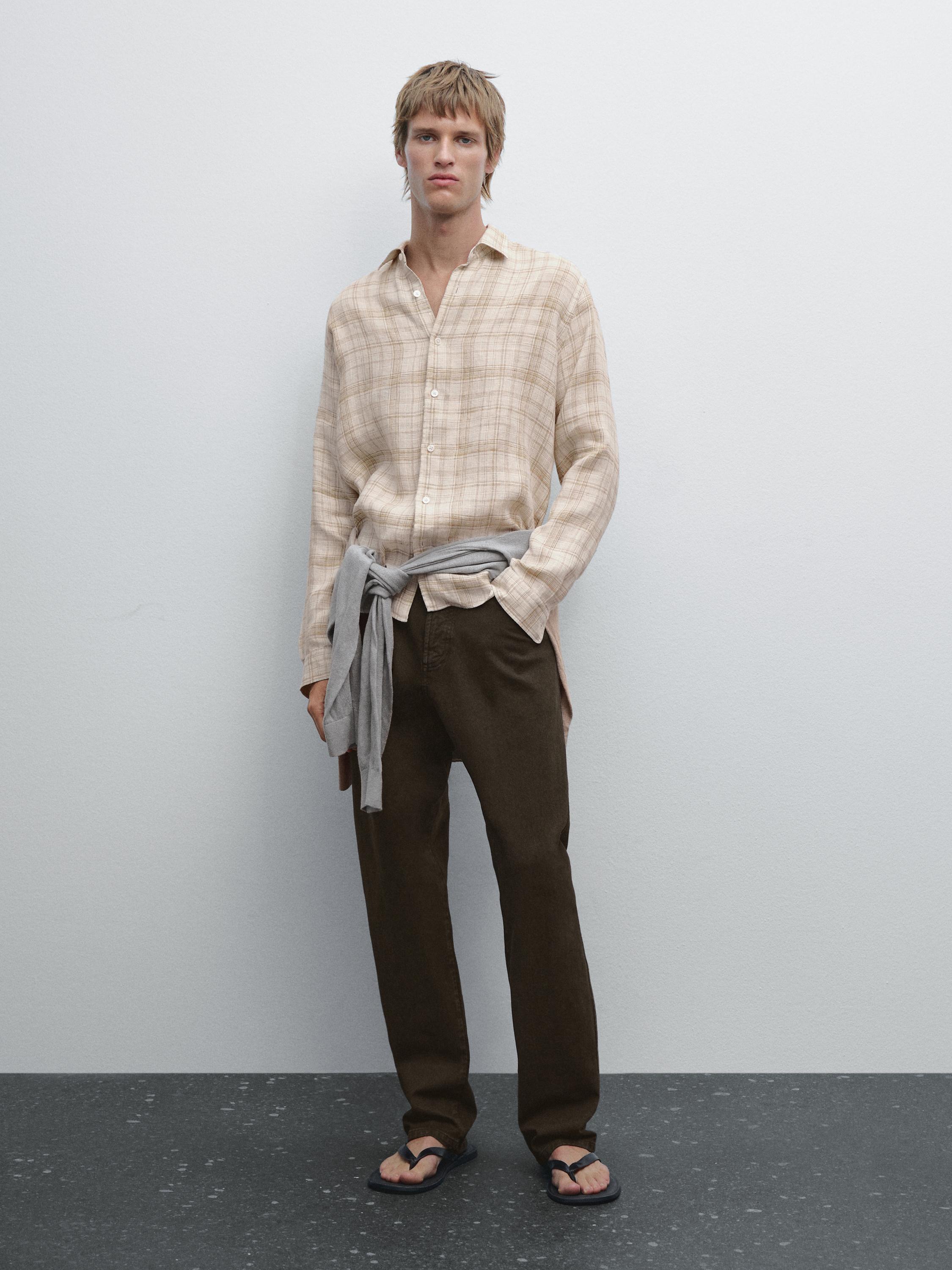 Regular fit check shirt