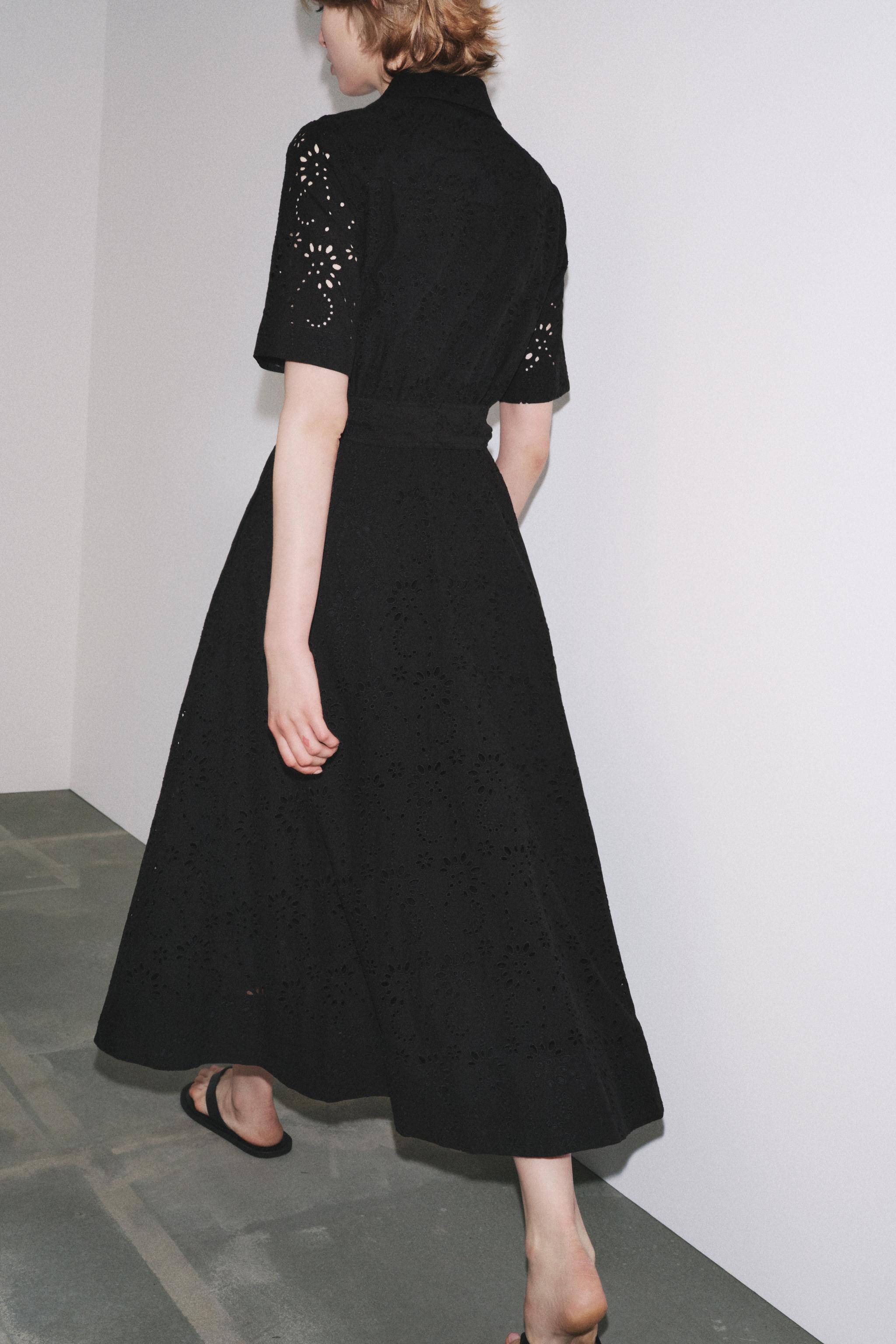 ZW COLLECTION EMBROIDERED SHIRT DRESS