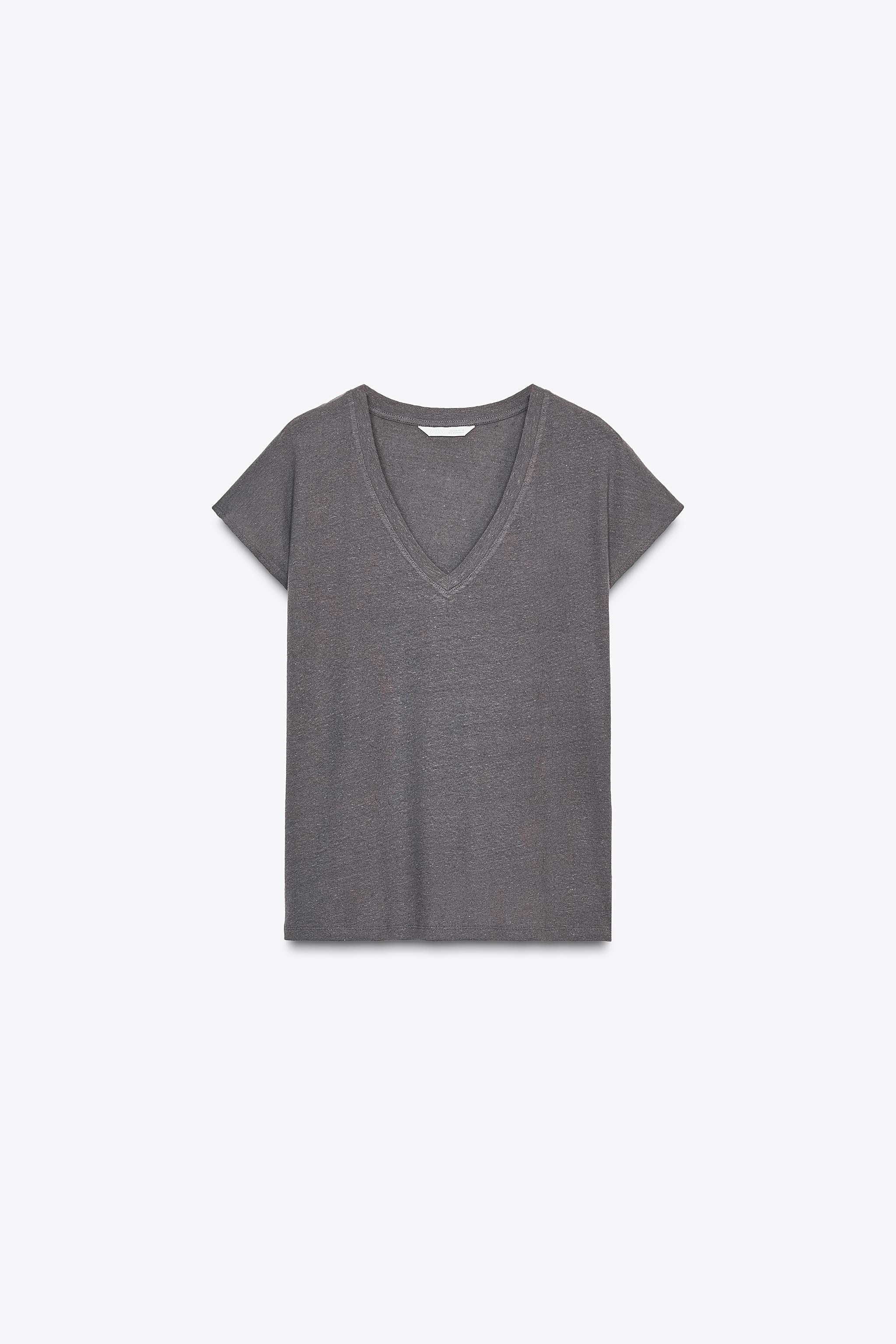 COTTON LINEN T-SHIRT
