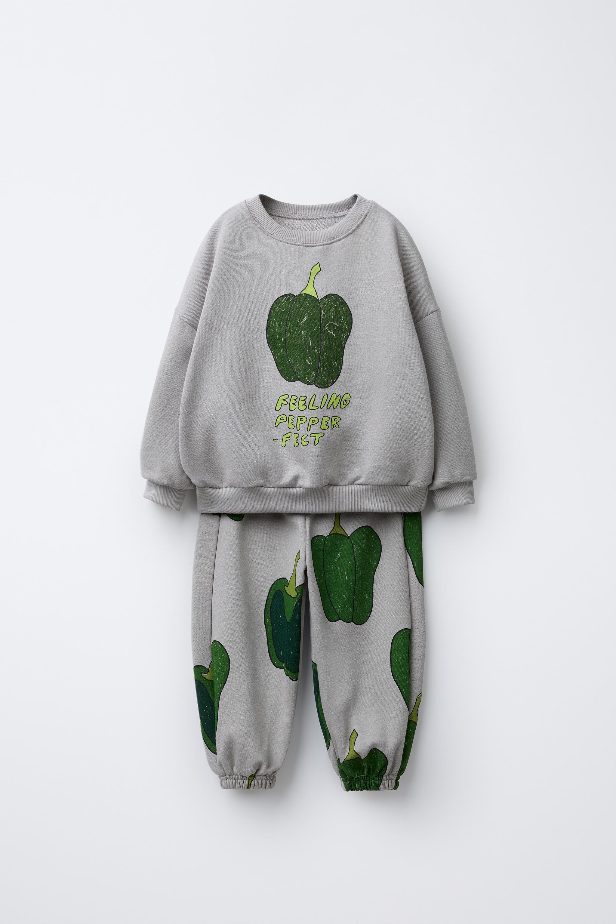 PRINTED JOGGING SWEATSHIRT AND JOGGER SET