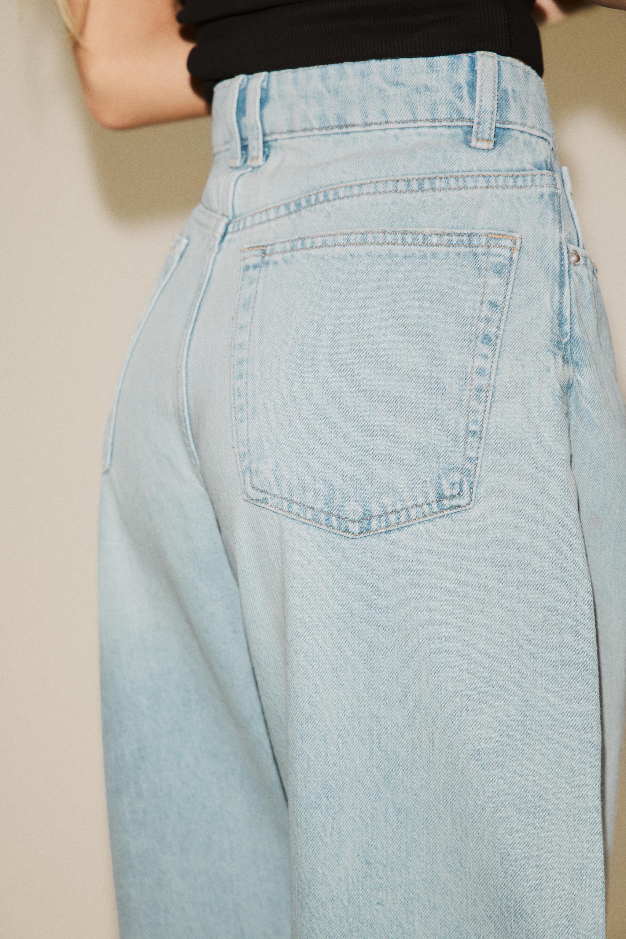 HIGH-WAIST TRF BARREL JEANS