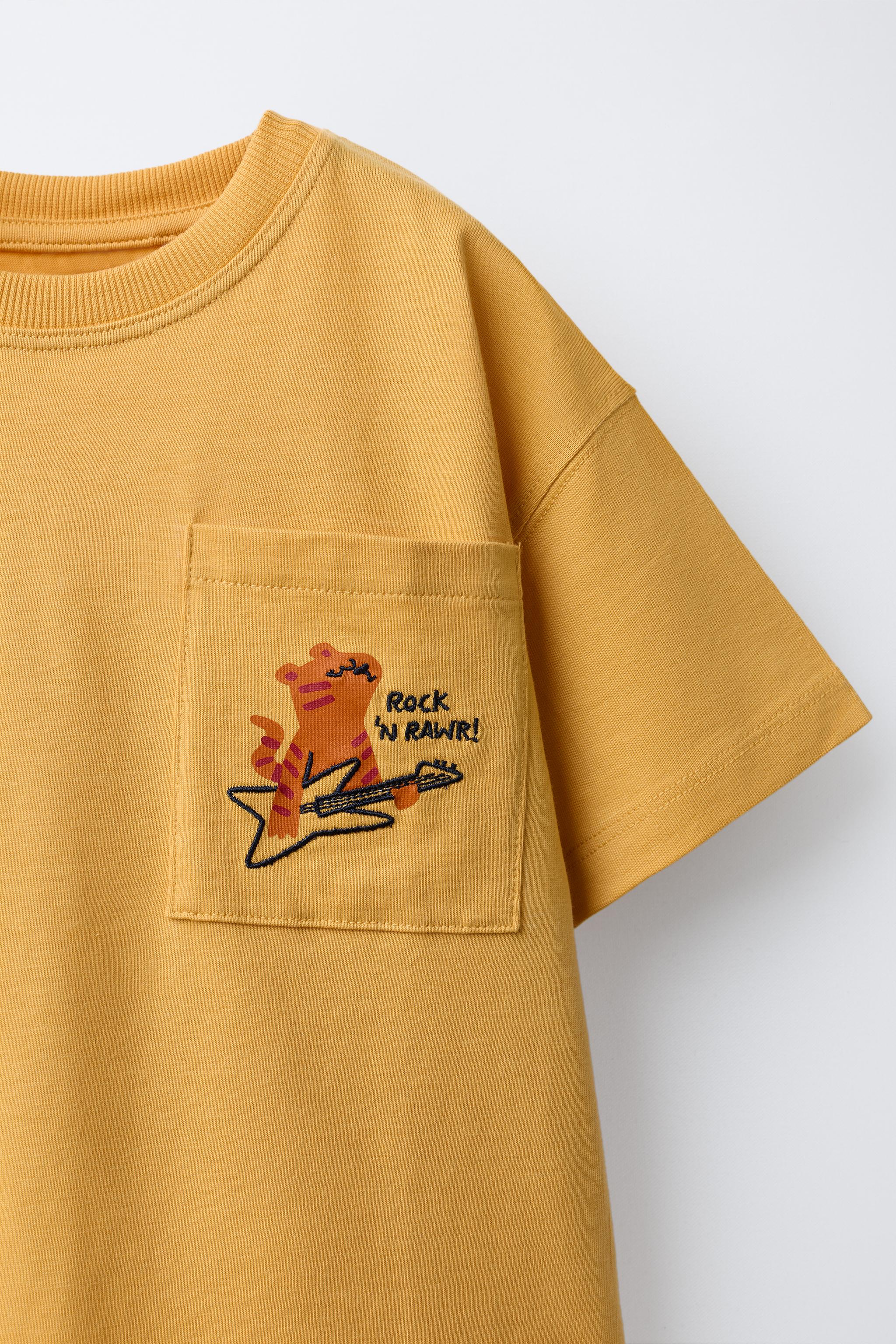 ANIMAL EMBROIDERY T-SHIRT