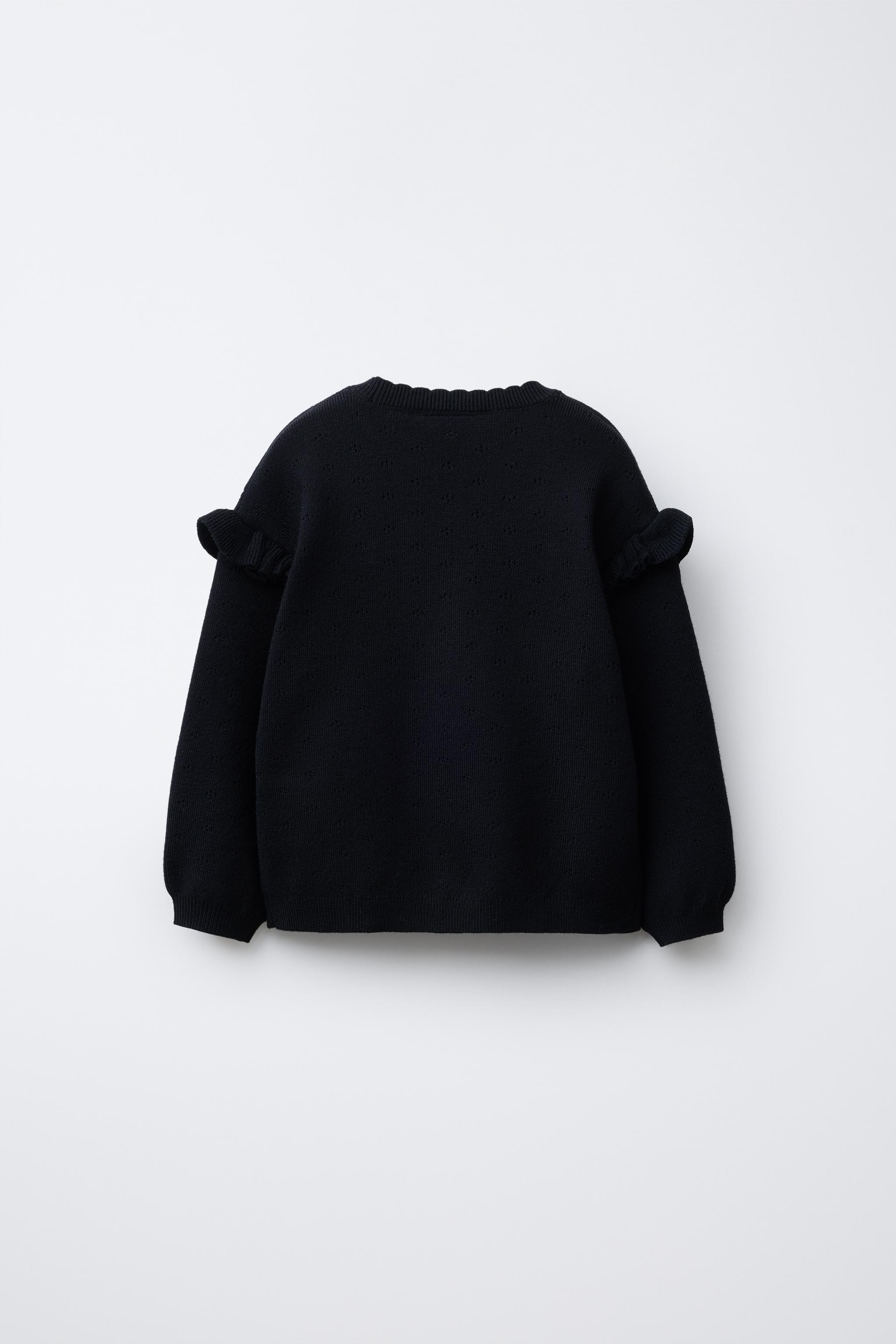 FLORAL EMBROIDERED KNIT SWEATER