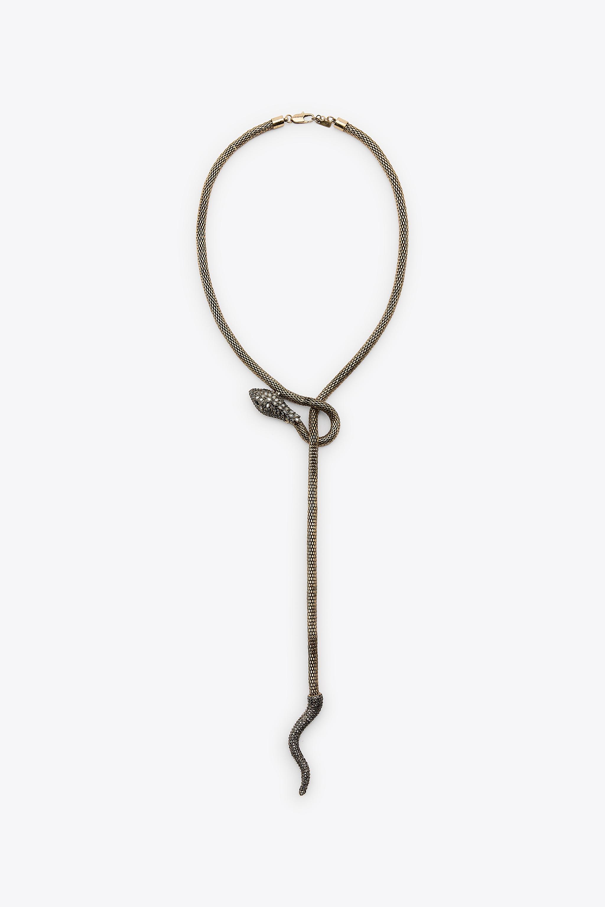 TEXTURED SNAKE NECKLACE