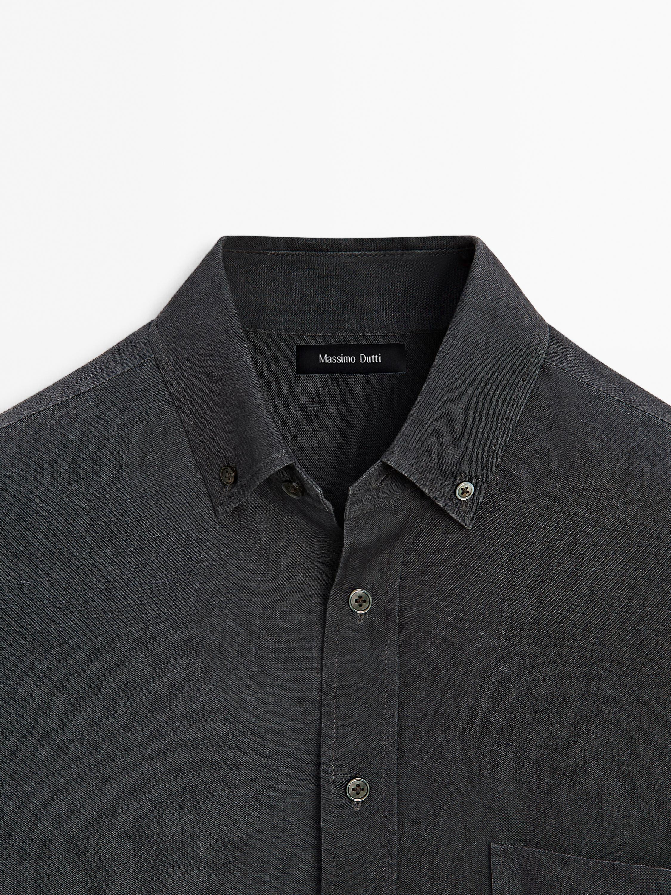 Regular fit flowing shirt