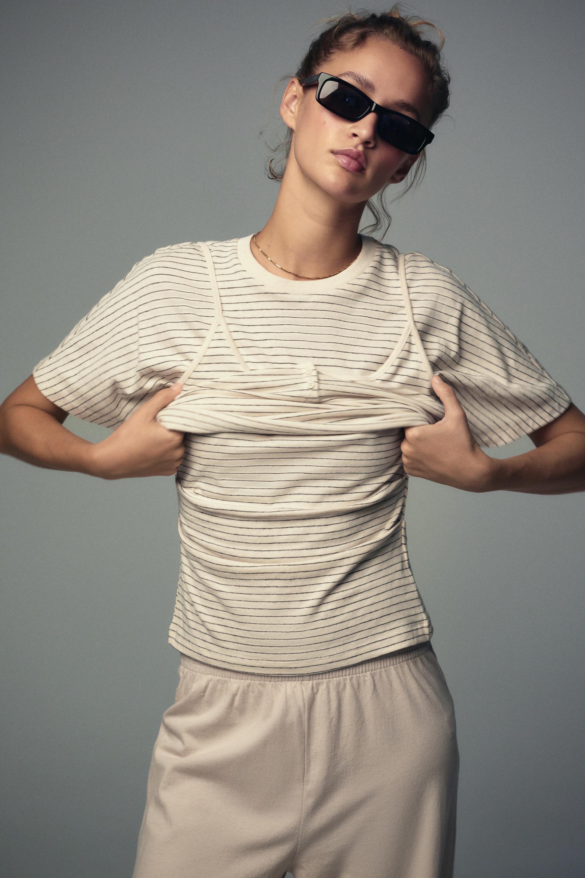 RUCHED RUSTIC T-SHIRT