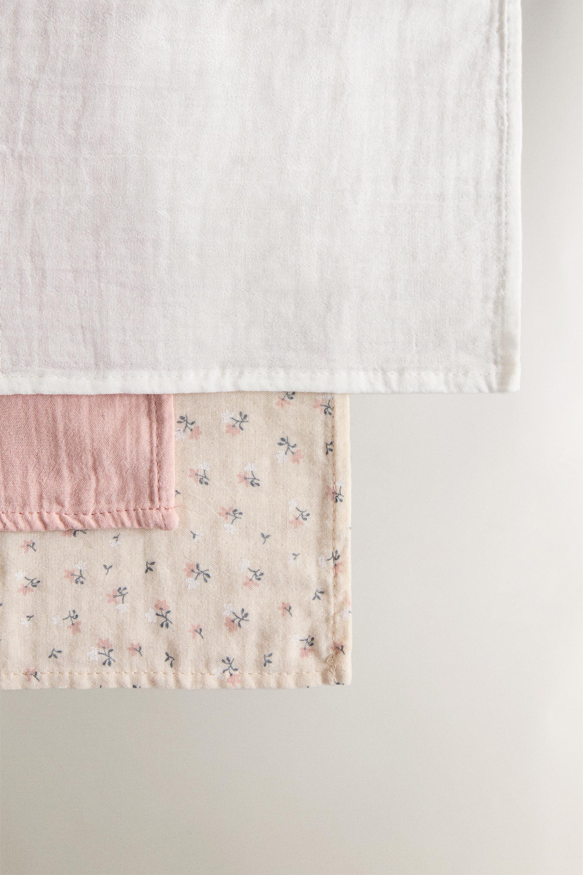 CHILDREN'S TULIP MUSLIN CLOTHS (SET OF 3)