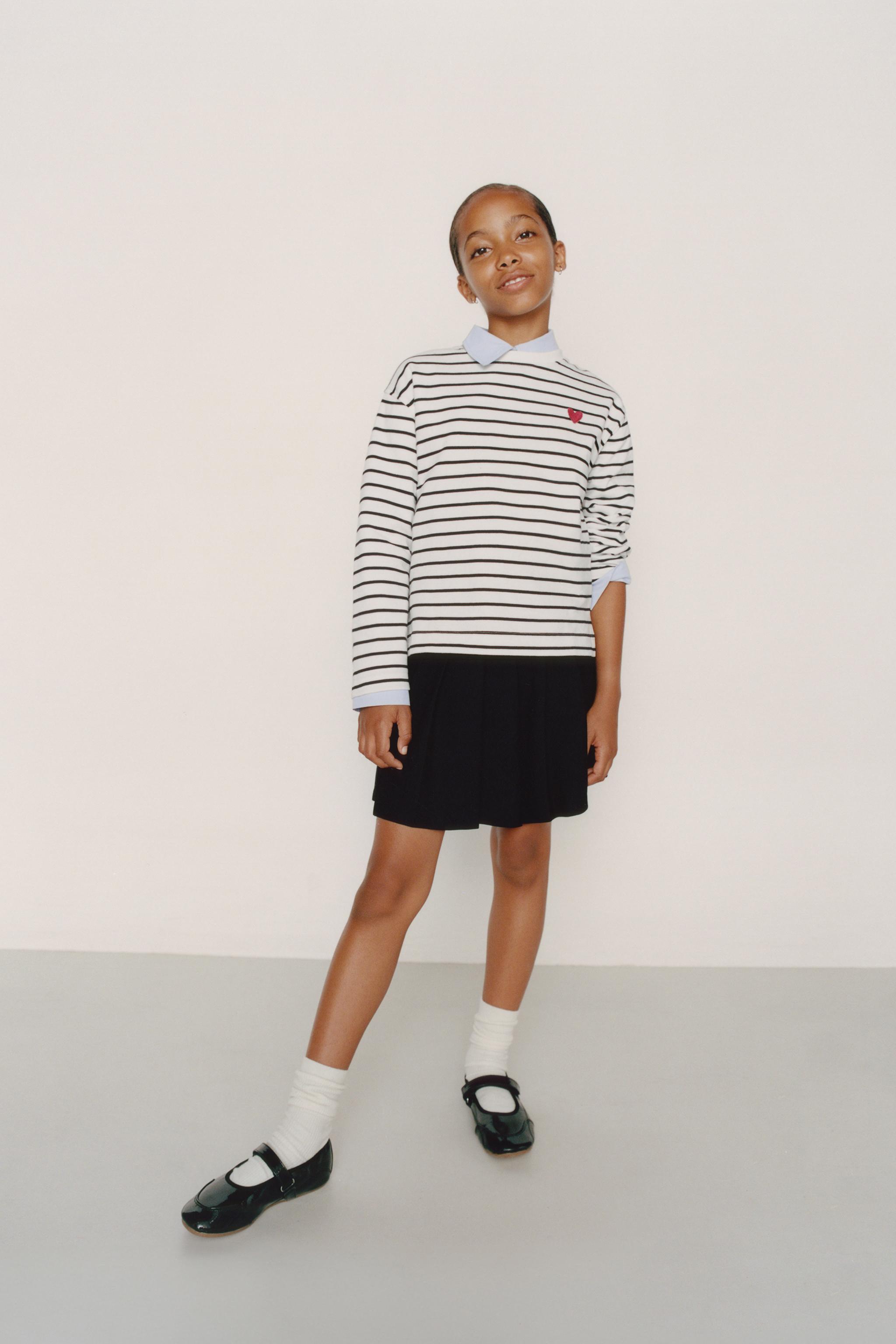 STRIPED HEART T-SHIRT