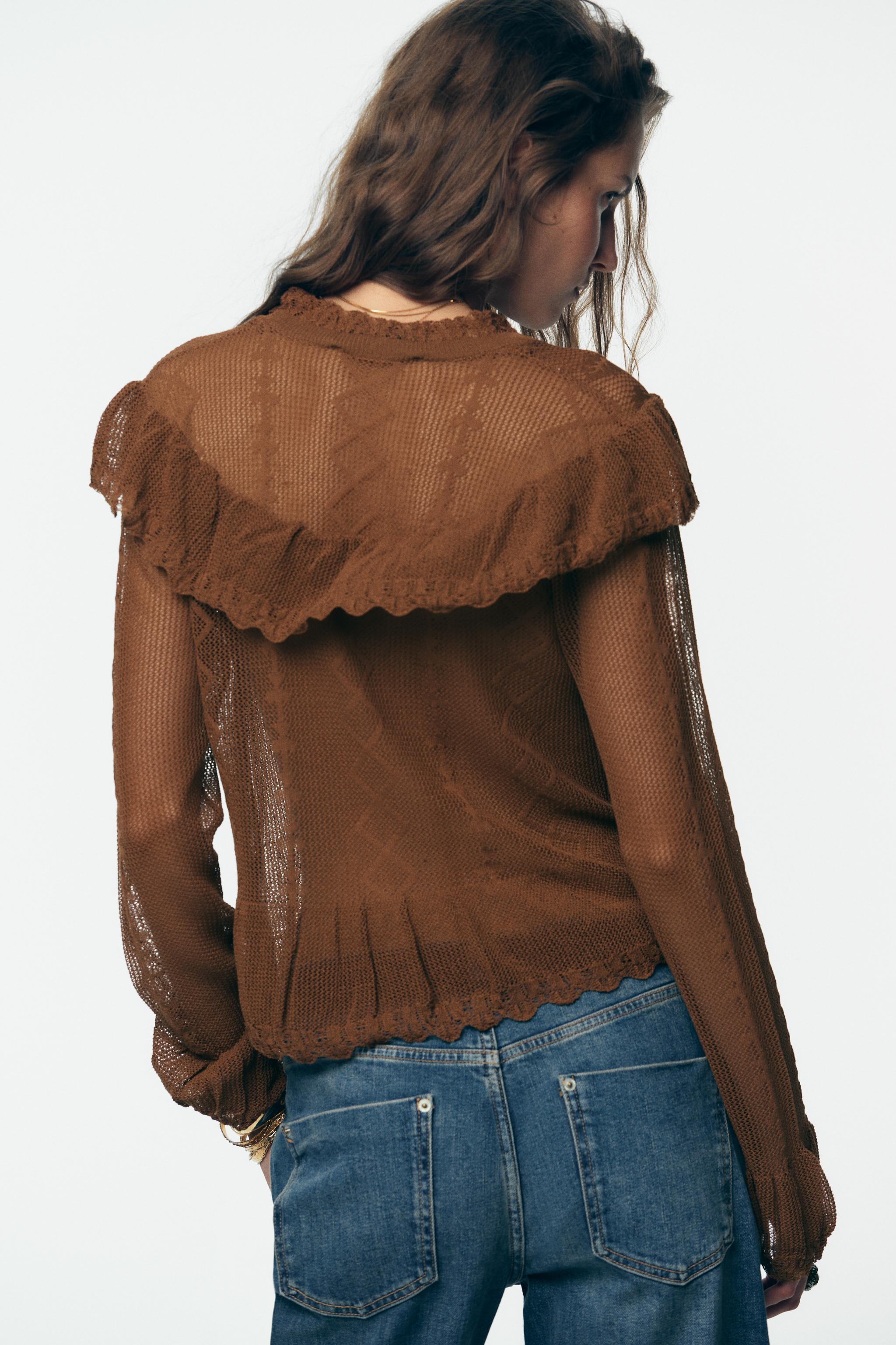 POINTELLE KNIT ROMANTIC JACKET