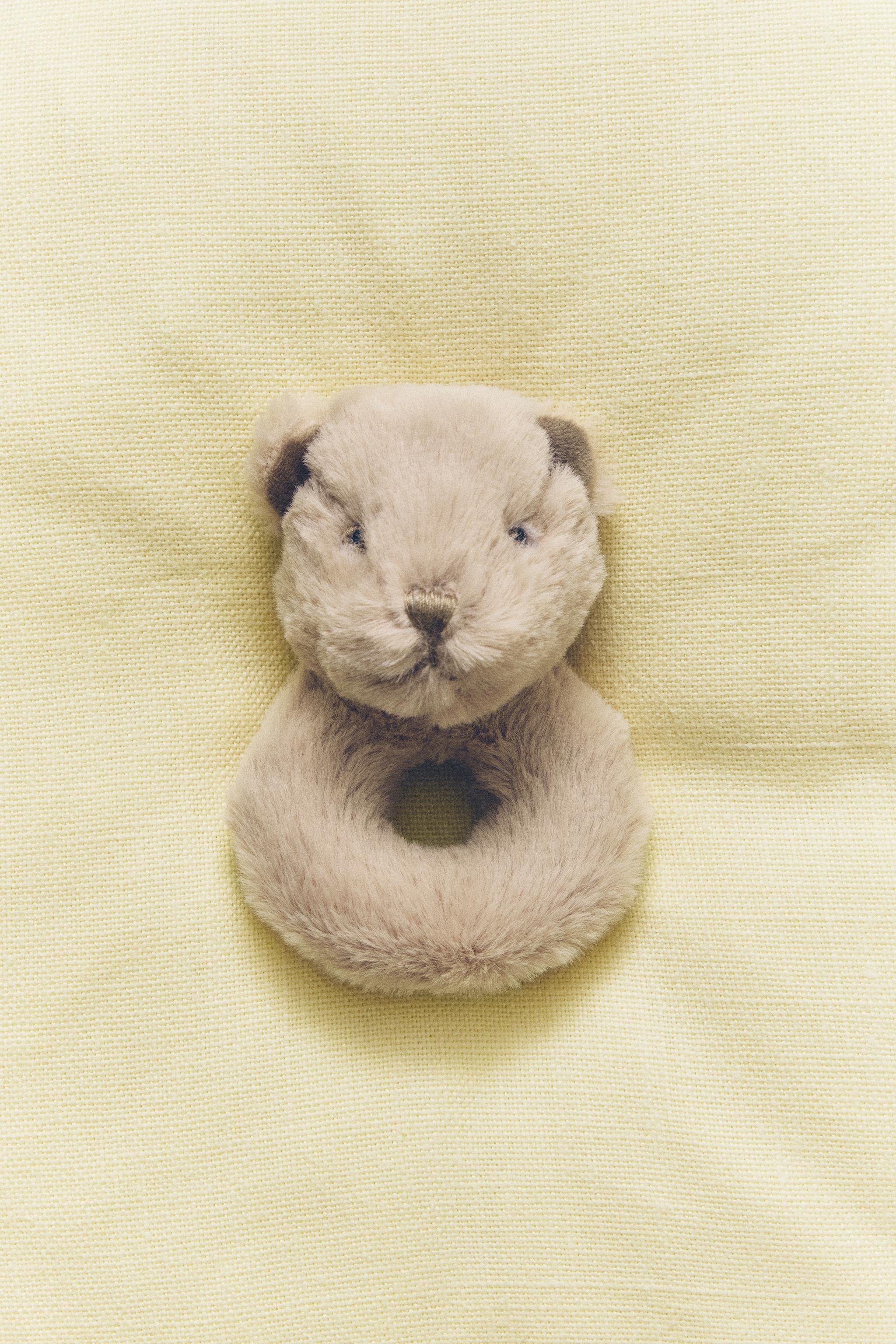 CHILDREN’S BEAR SOFT PLUSH TOY RATTLE