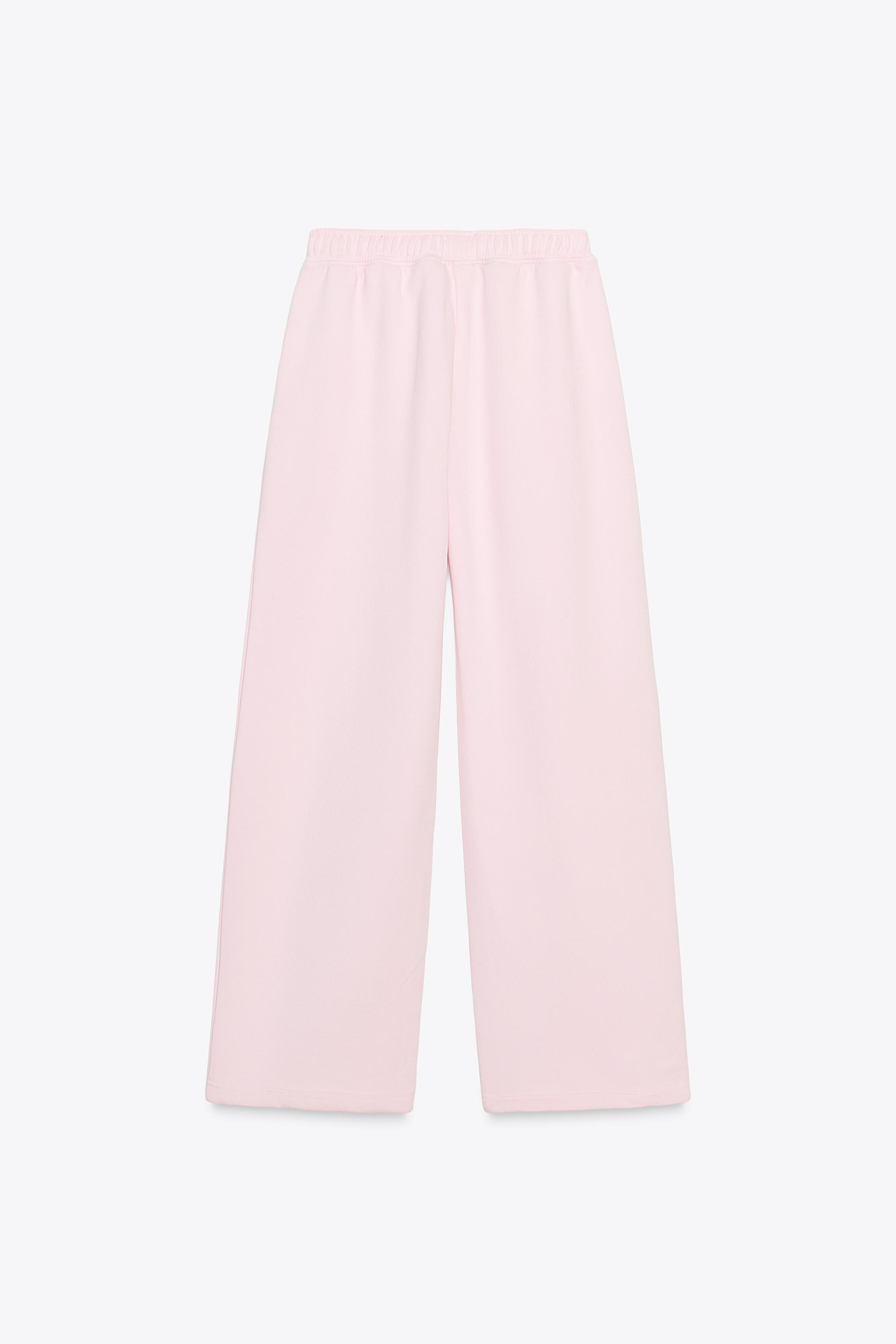 ADJUSTABLE HEM STRAIGHT BASIC FLEECE PANTS