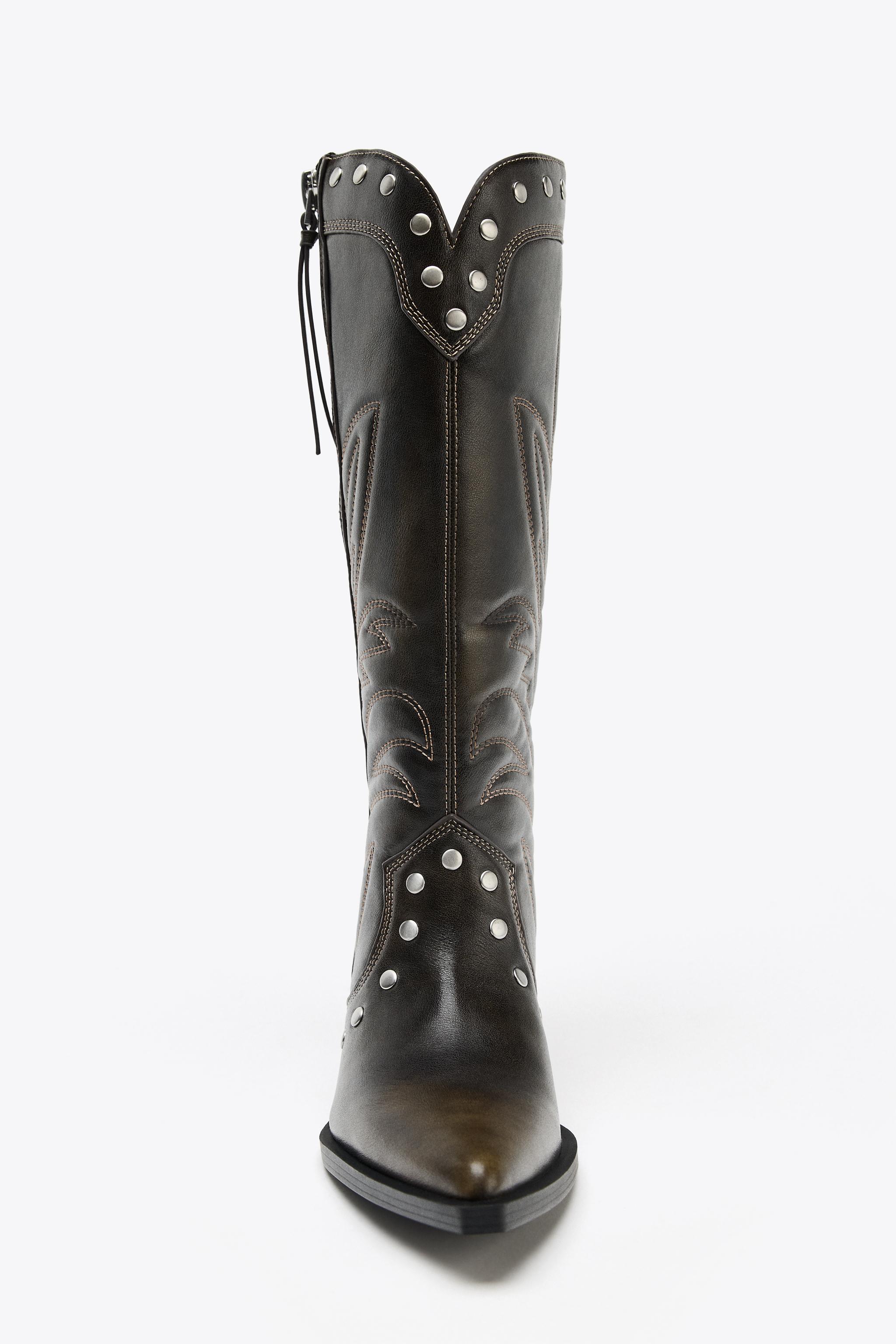 COWBOY STUDDED BOOTS