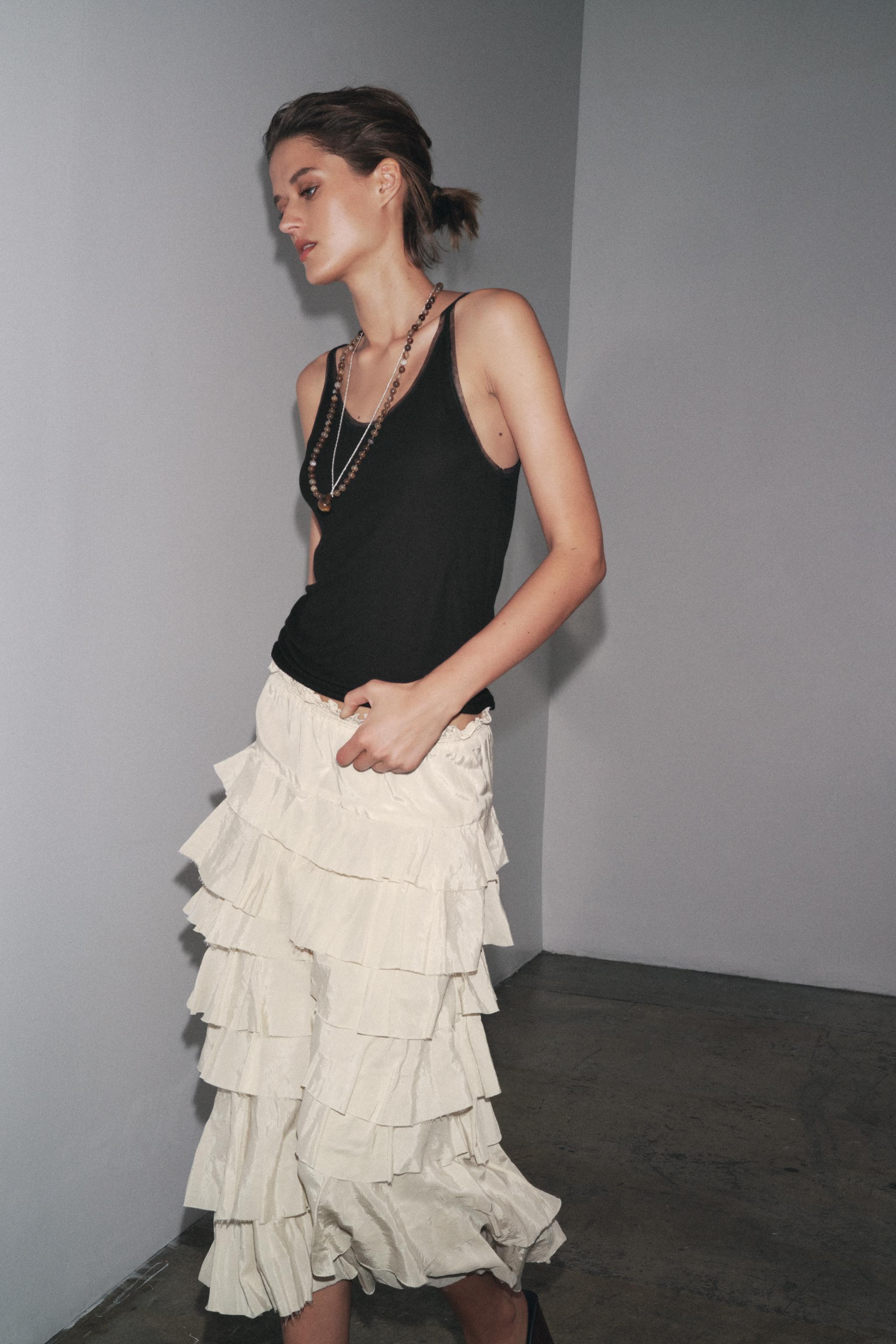 COMBINED TULLE T-SHIRT