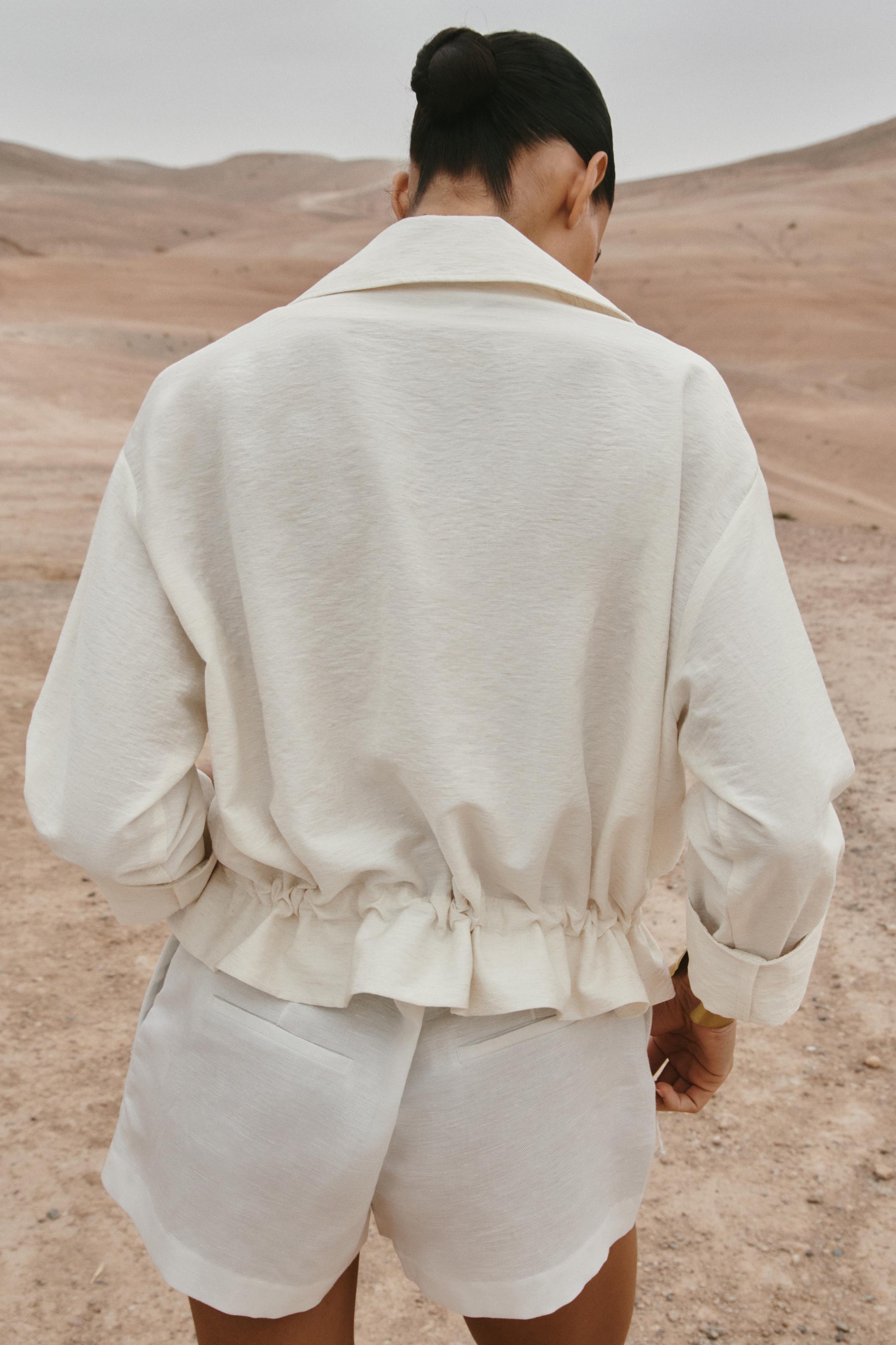 SHORT SLEEVE ROLLED-UP SAFARI SHIRT