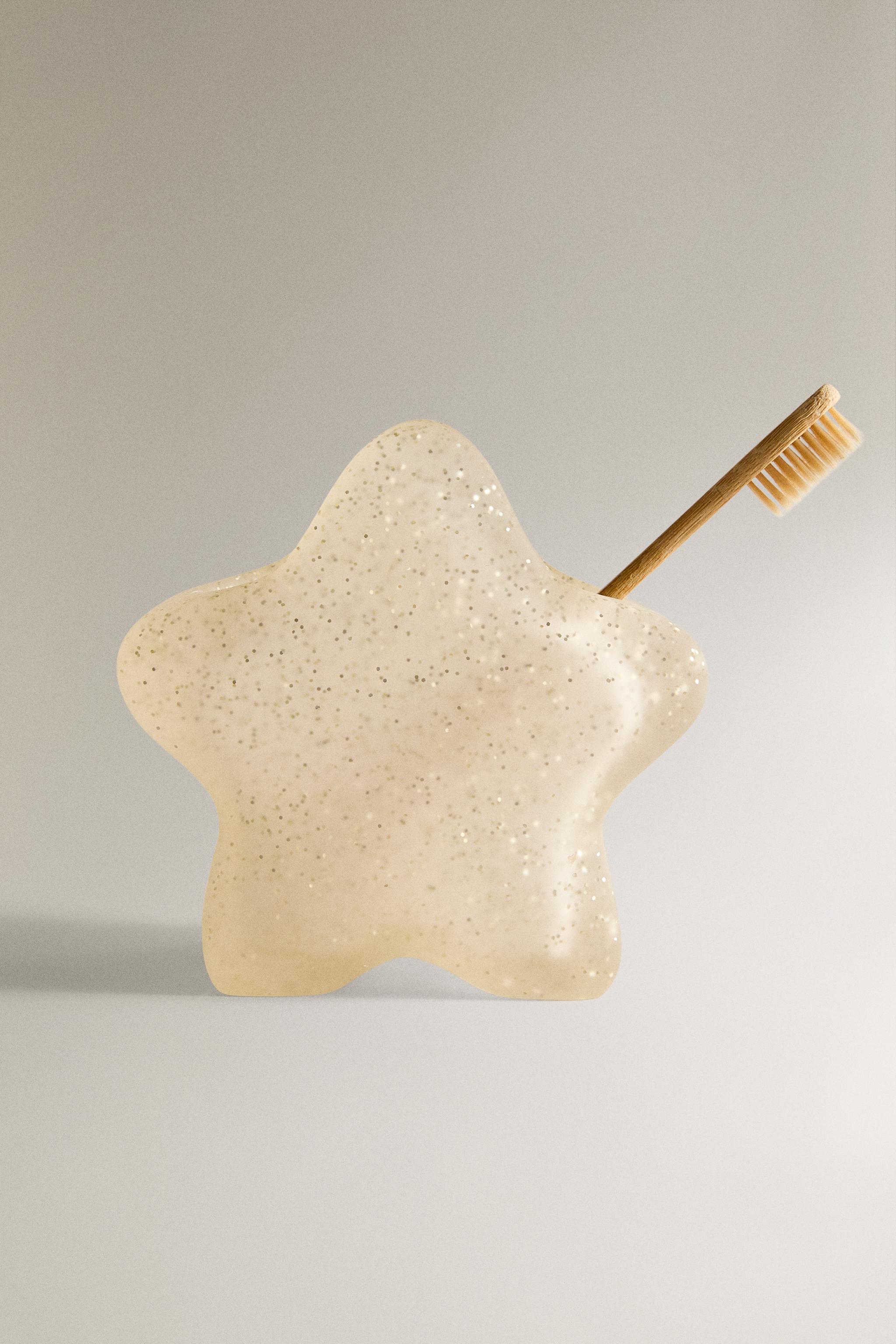 CHILDREN'S TOOTHBRUSH HOLDER GLITTER STAR