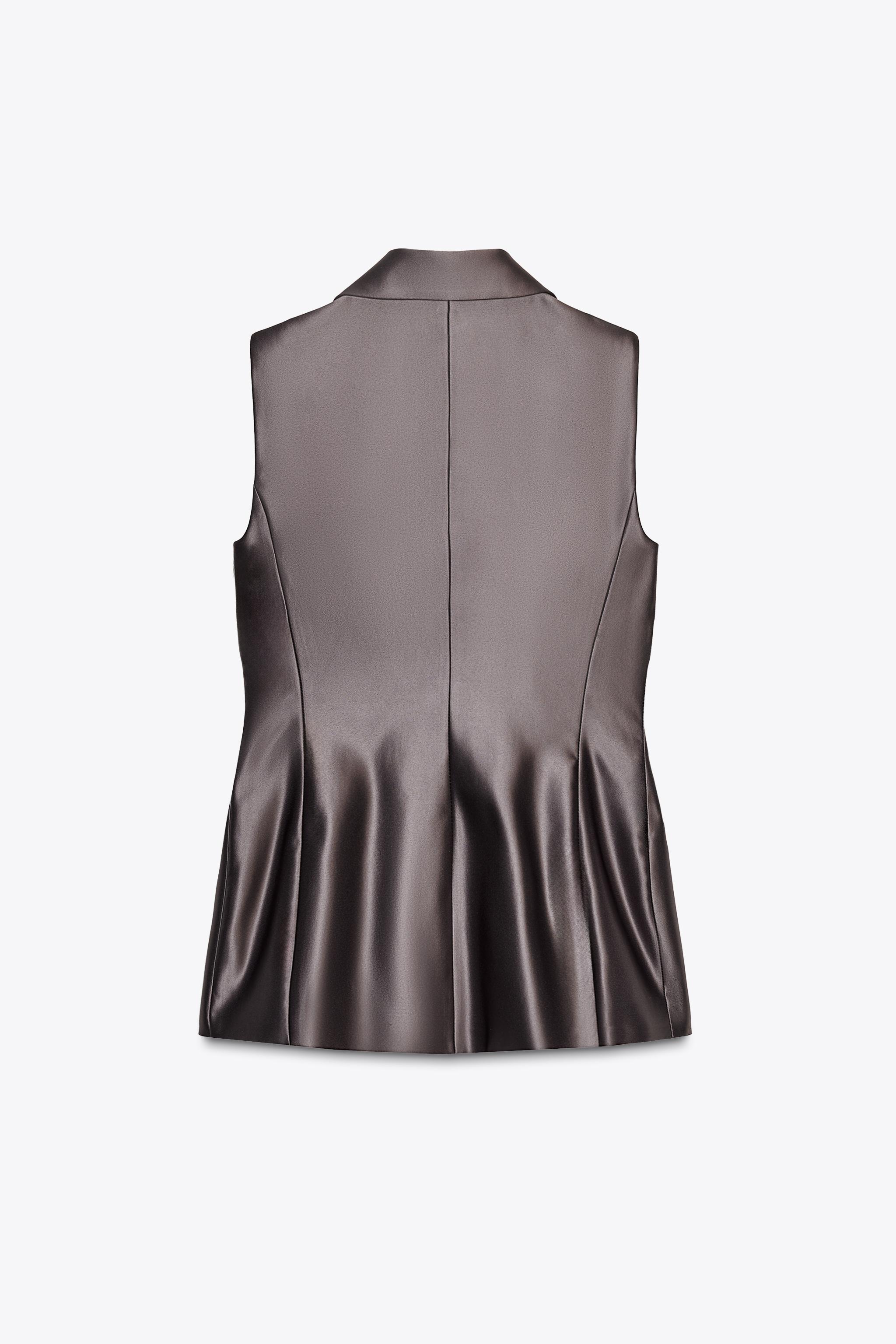 SATIN EFFECT VEST