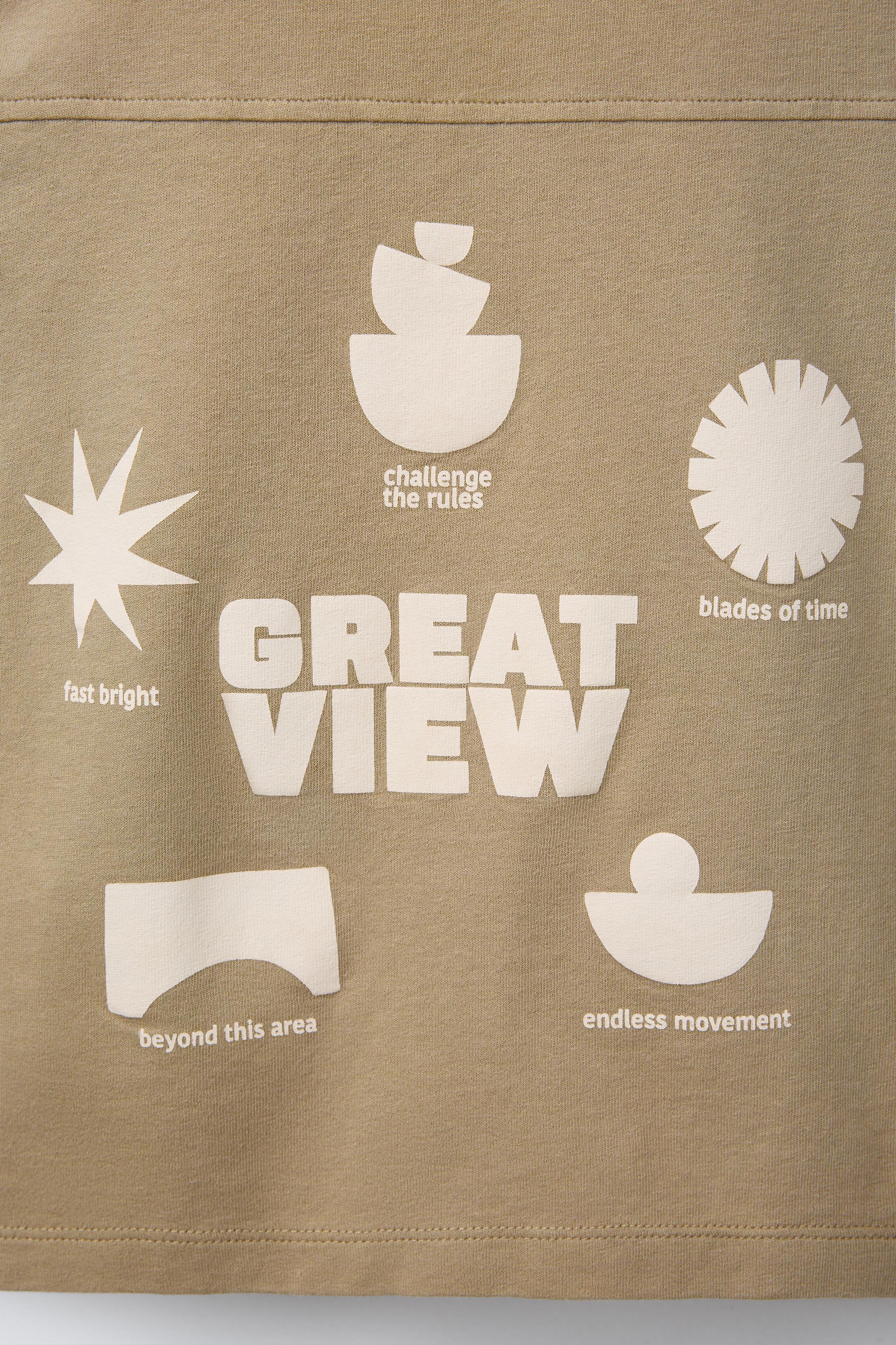 GARMENT-DYED PRINTED T-SHIRT