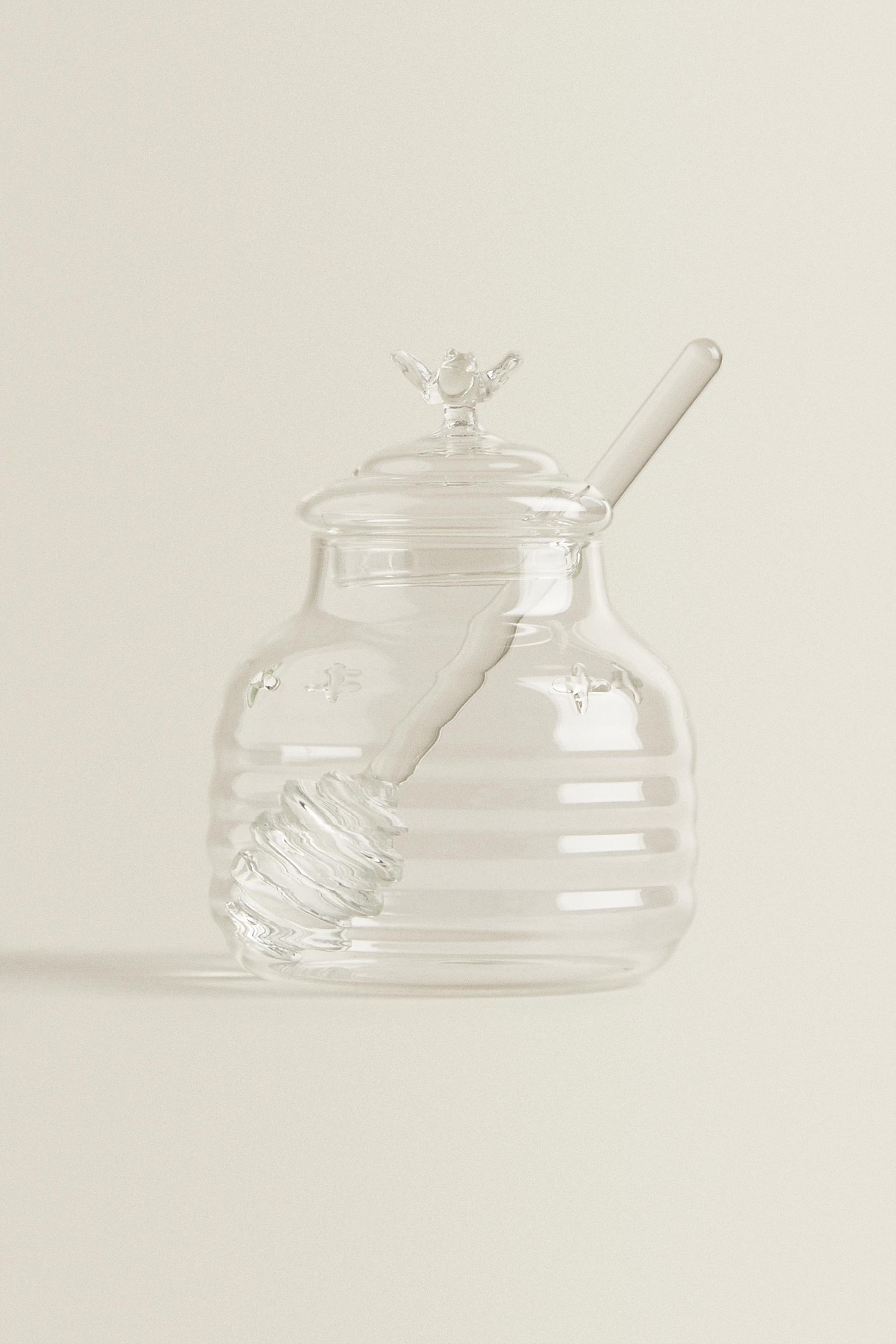 BUMBLEBEE BOROSILICATE GLASS HONEY JAR