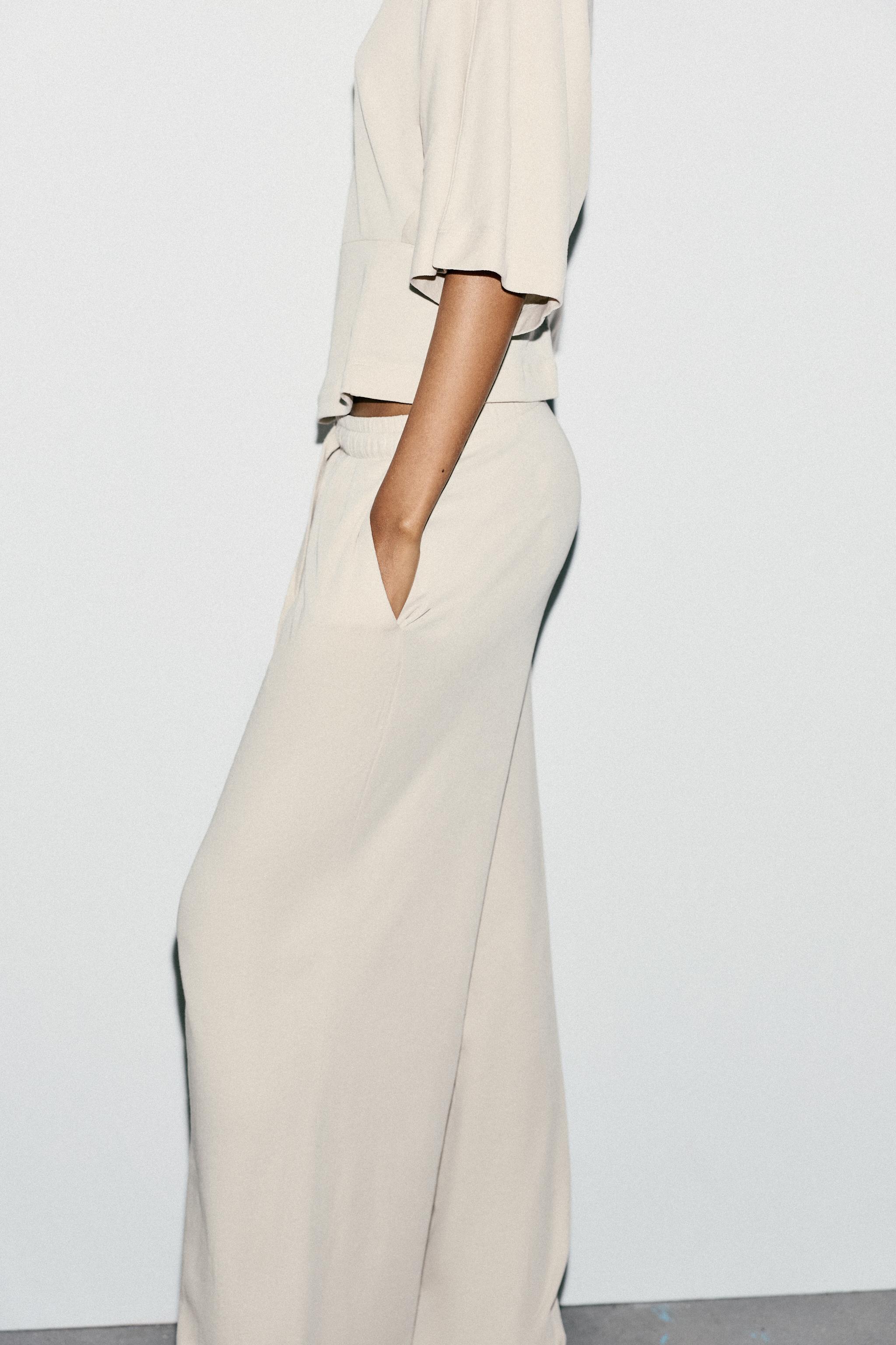 STRAIGHT LEG COTTON PANTS