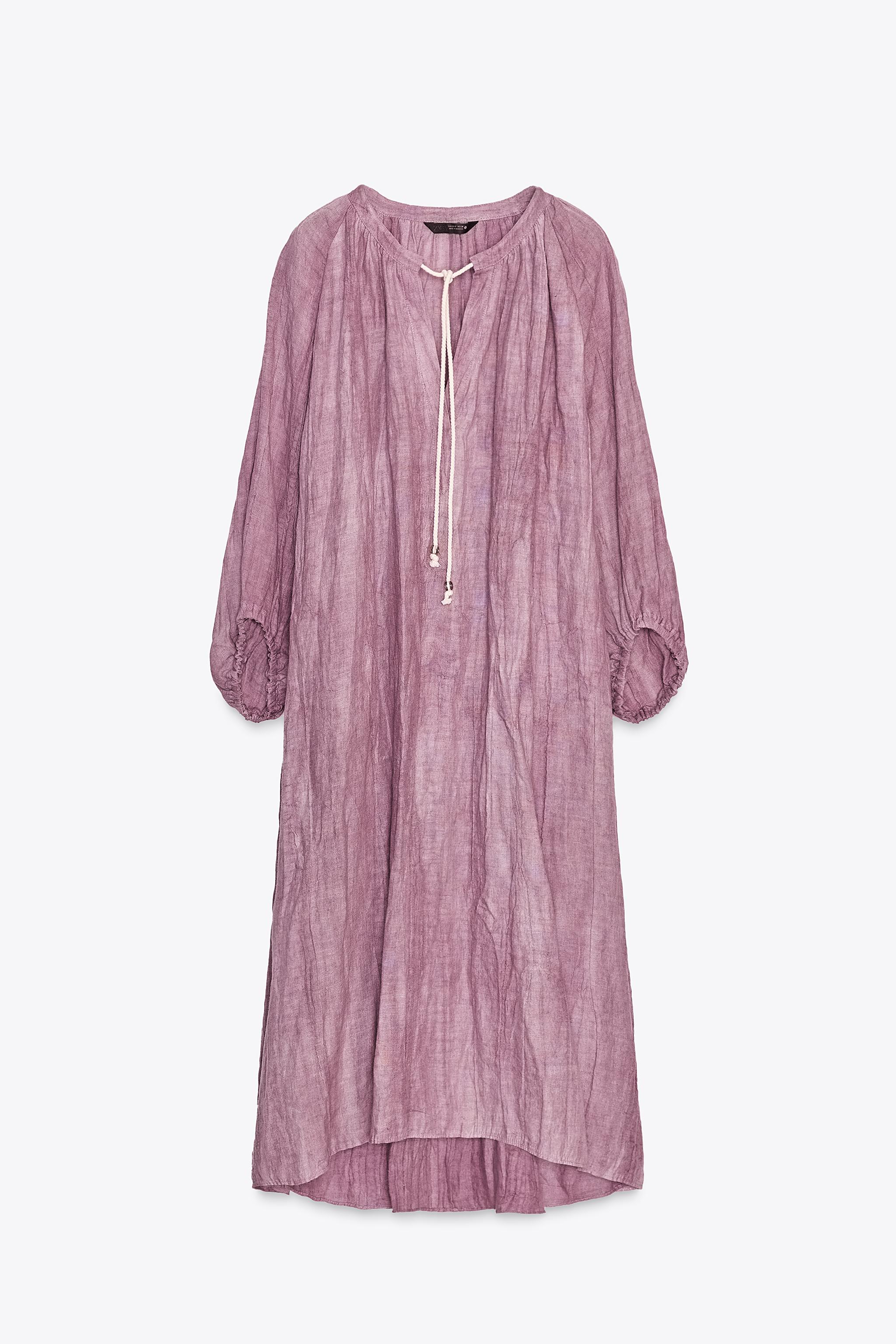 ZW COLLECTION TIE-DYE LINEN TUNIC DRESS