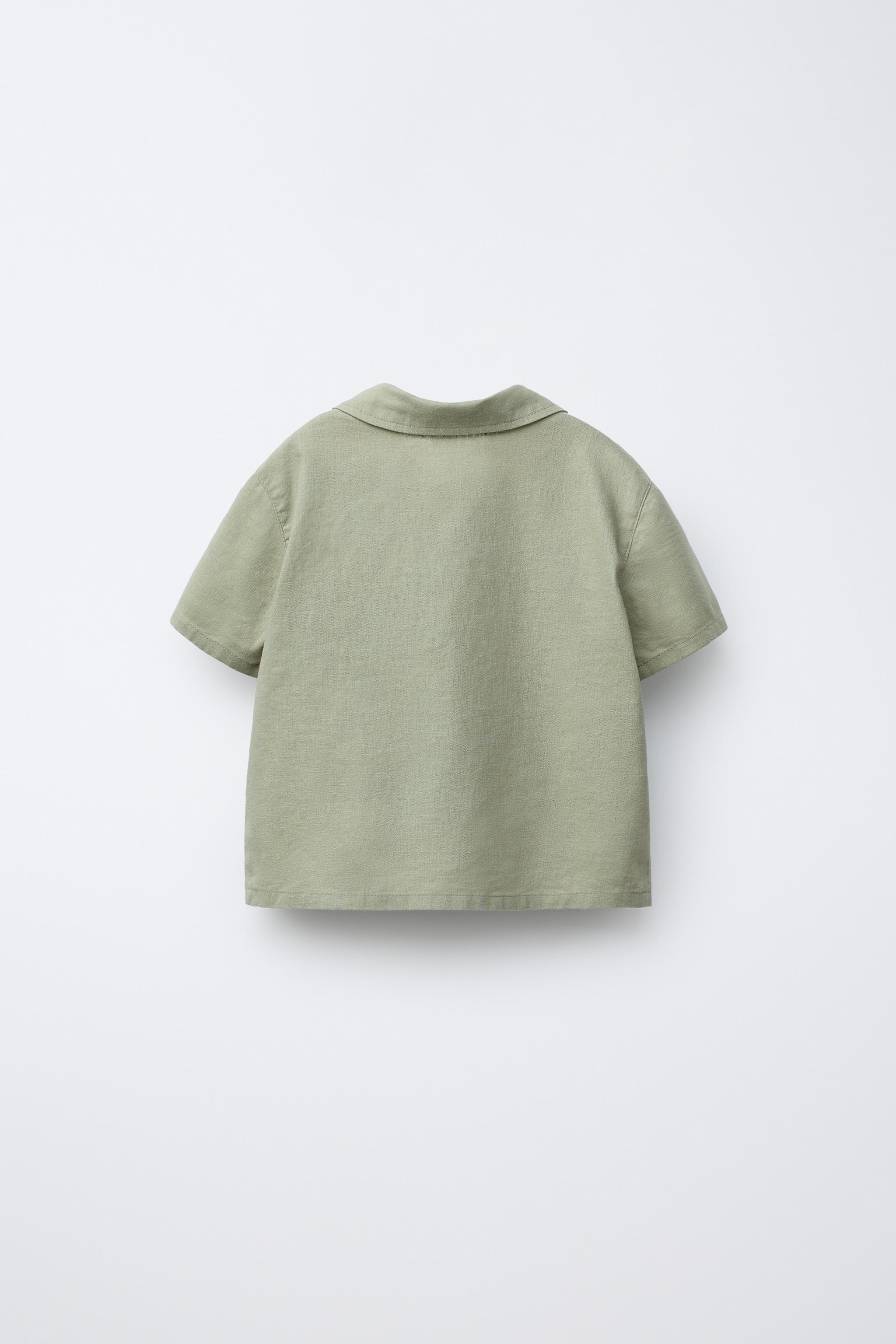 SHIRT WITH LINEN AND COTTON