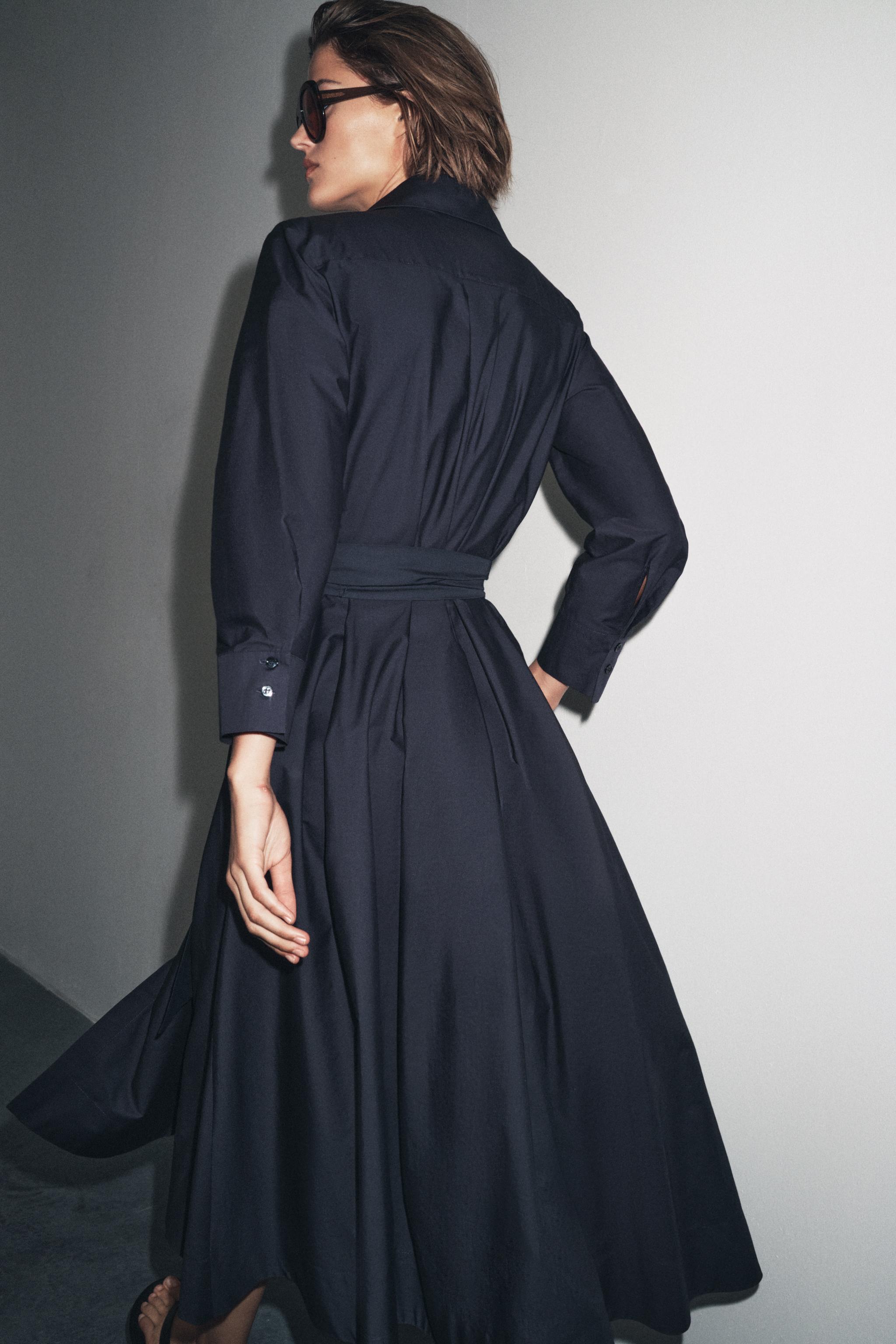 ZW COLLECTION POPLIN SHIRT DRESS